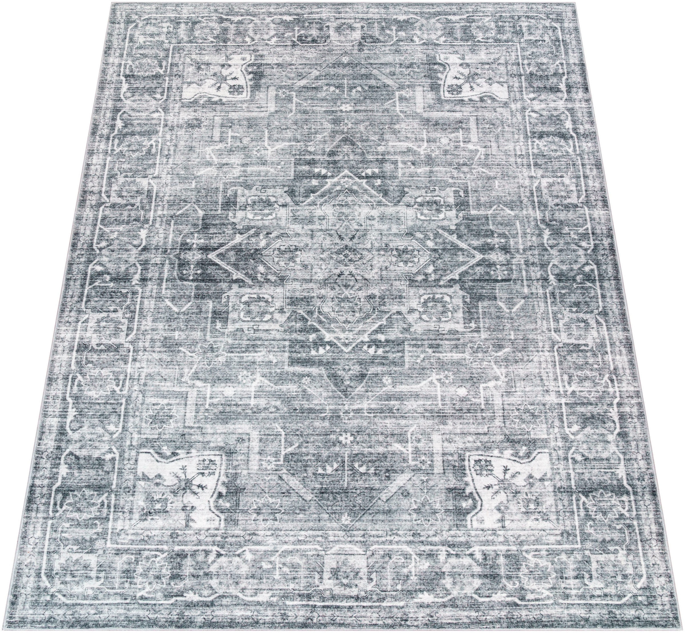 Image of Paco Home Teppich "Cambridge 461" rechteckig 12 mm Höhe Kurzflor, orientalisches Muster, Vintage Design