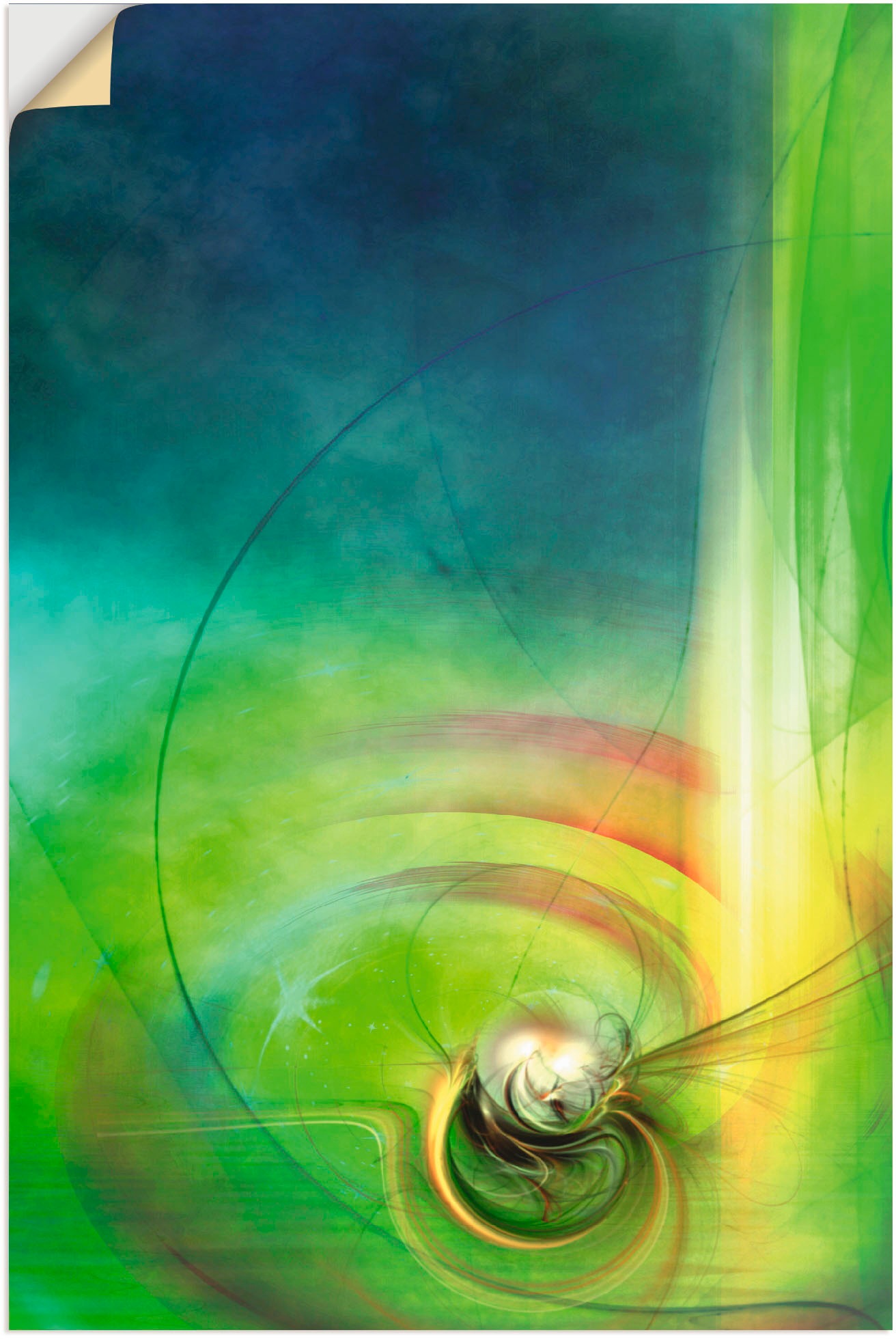 Image of Artland Wandbild »Abstraktes Spiel CB«, Muster, (1 St.), in vielen Grössen & Produktarten - Alubild / Outdoorbild für den Aussenbereich, Leinwandbild, Poster, Wandaufkleber / Wandtattoo auch für Badezimmer geeignet bei Ackermann Versand Schweiz