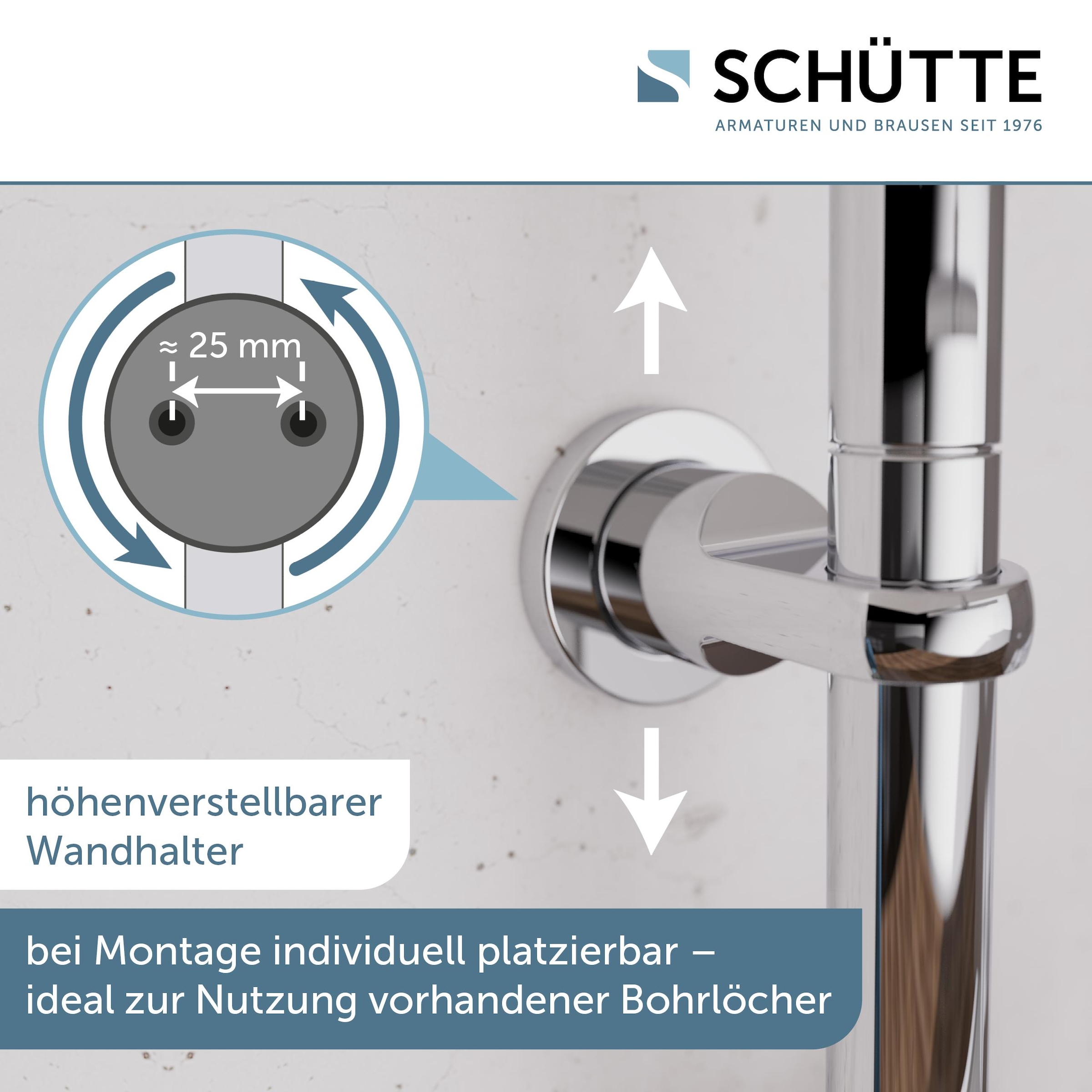 Schütte Brausegarnitur »Mallorca« Duschsystem mit Kopfbrause und Handbrause