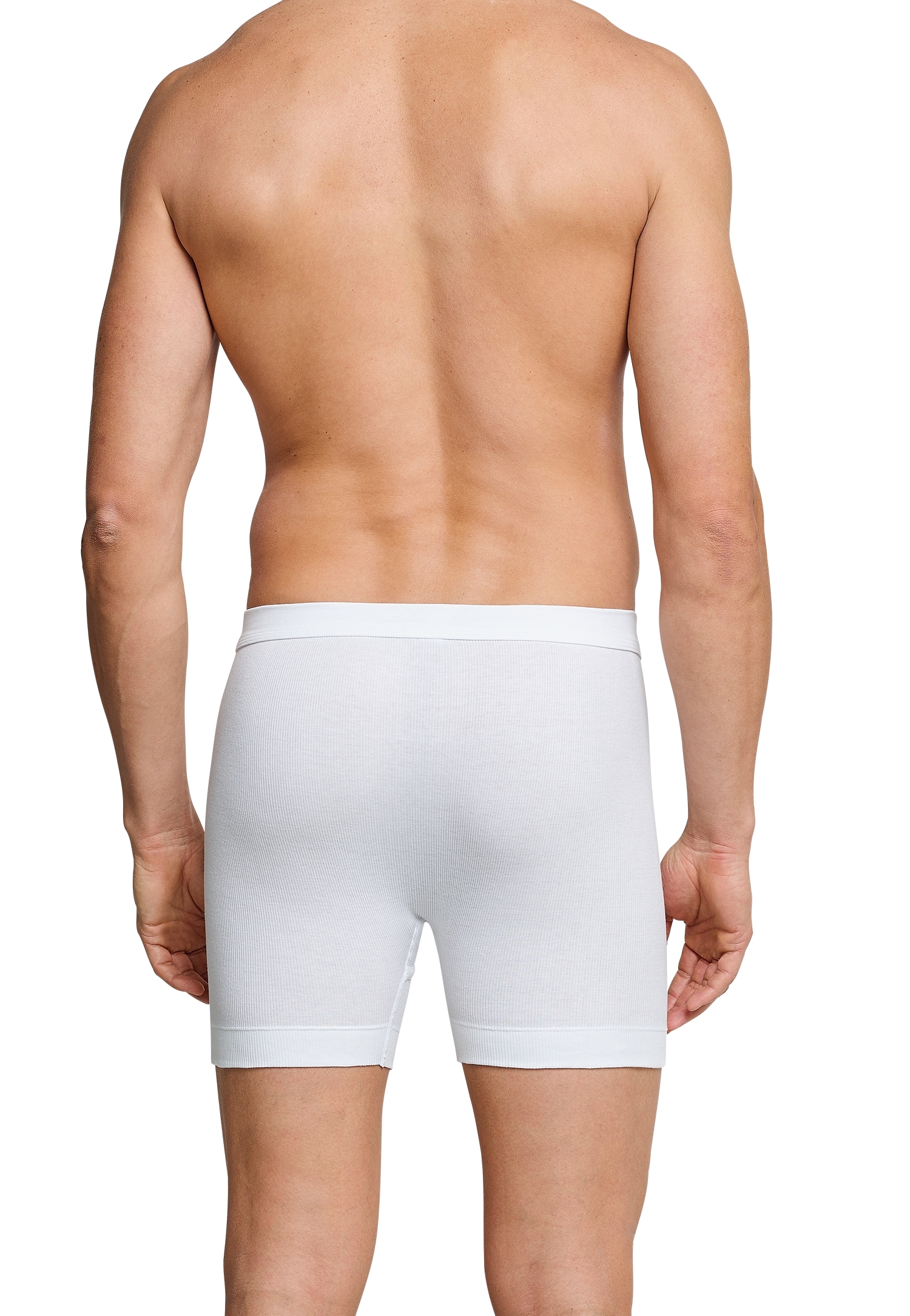 Schiesser Boxershorts »Essentials«, Softbund, Doppelripp-Qualität, Baumwolle, mit Eingriff