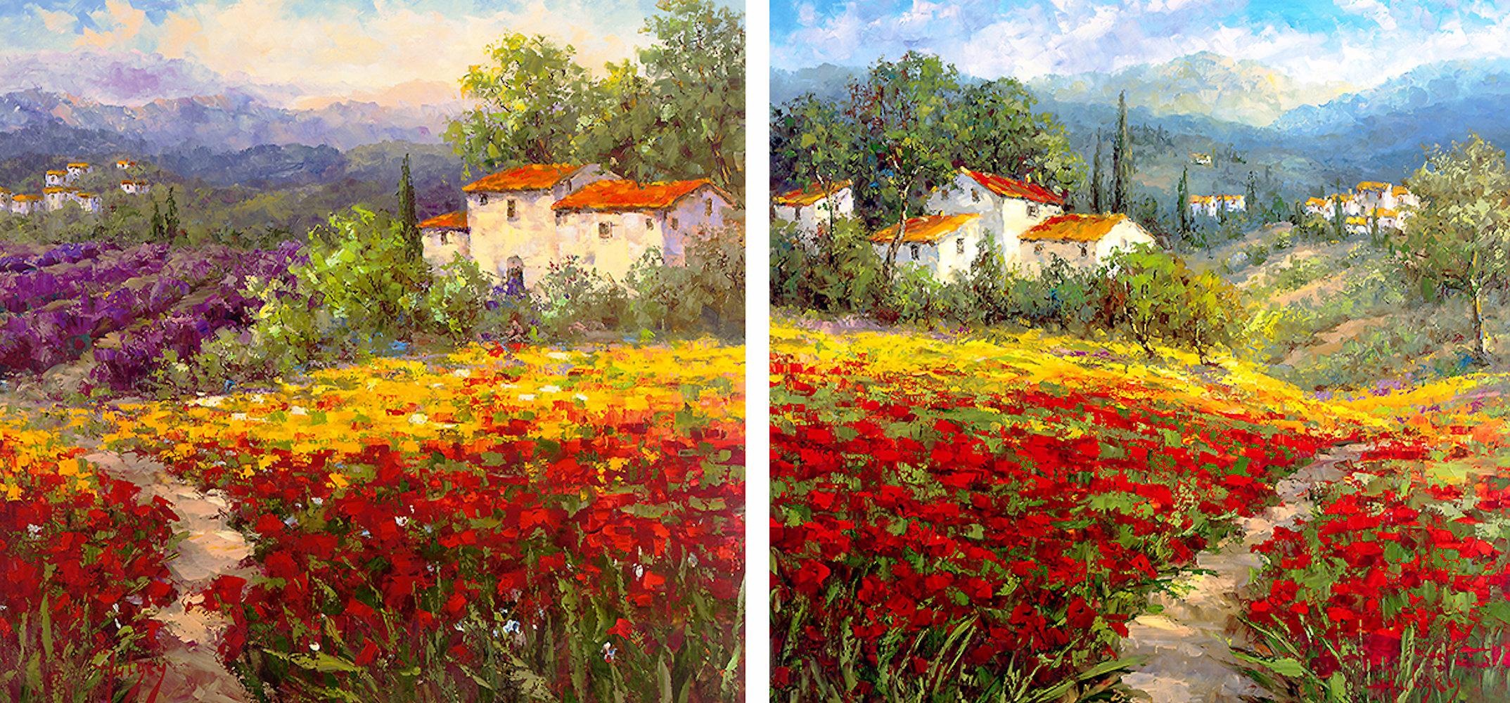 Image of Home affaire Leinwandbild »HULSEY/Blumen I/II«, (Set), 2x 40/40 cm bei Ackermann Versand Schweiz