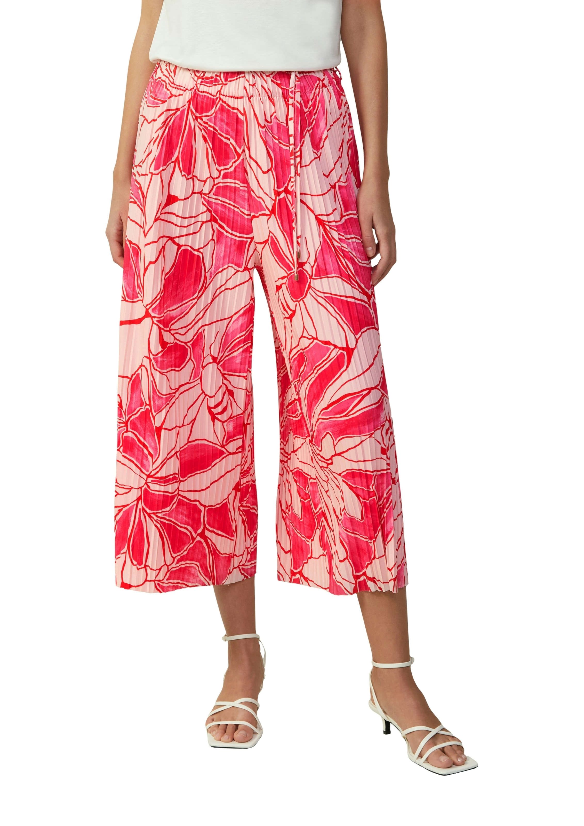 Image of s.Oliver BLACK LABEL Stoffhose Sommerhose mit All-Over Print und Stuktur