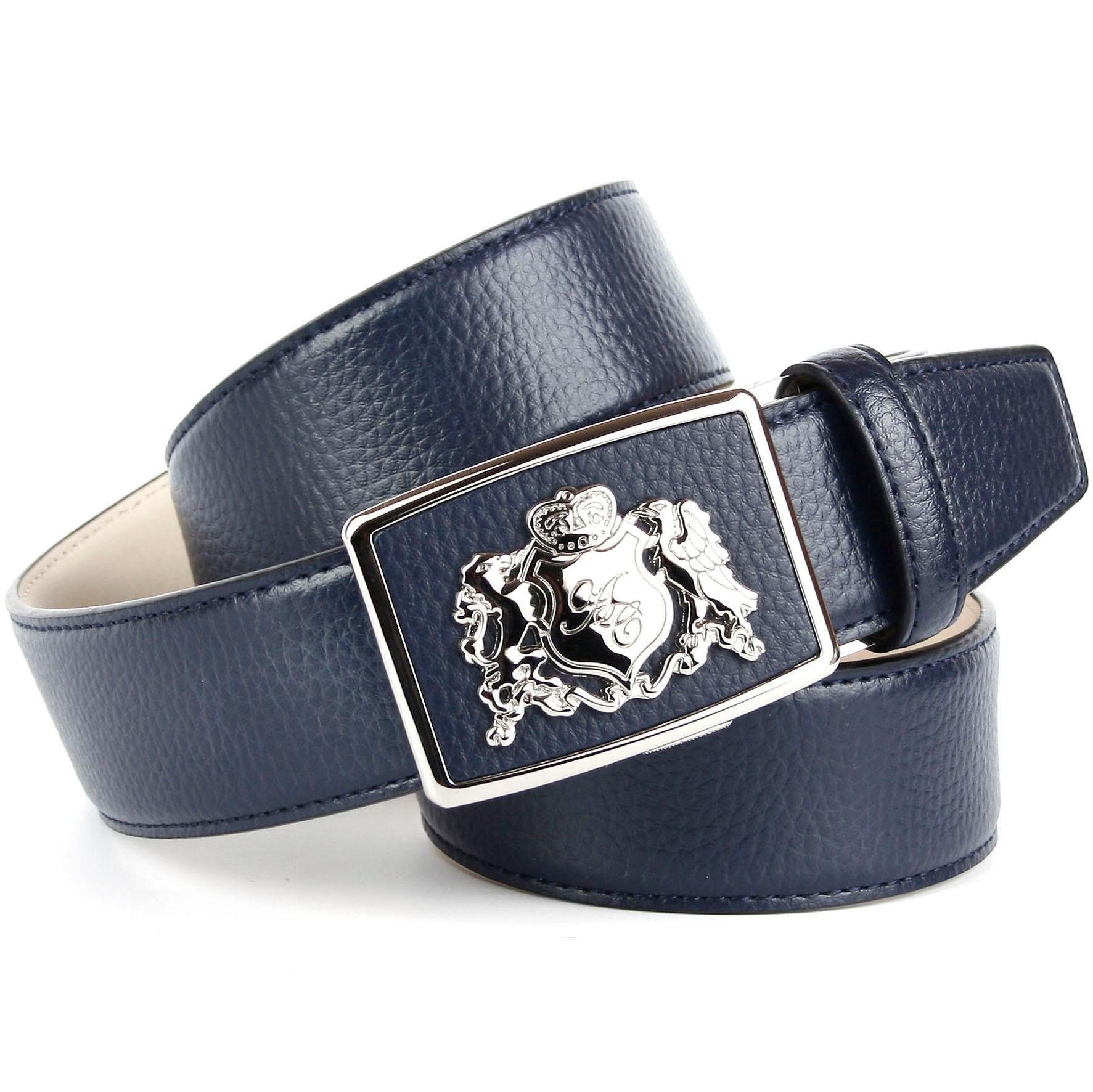 Image of Anthoni Crown Ledergürtel, mit Anthoni Crown Wappen in glänzendem Design bei Ackermann Versand Schweiz