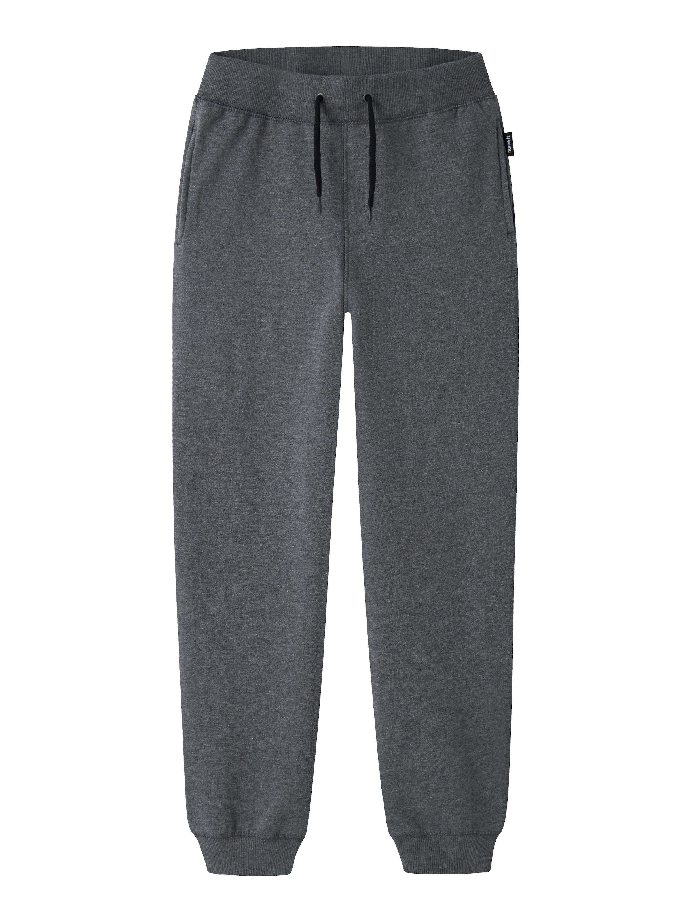 Name It Pantalon sweat »NKMSWEAT – Jogger mit verstellbarem Bund und Rippbündchen«  uni, décontracté, coupe régulière, sweat gratté
