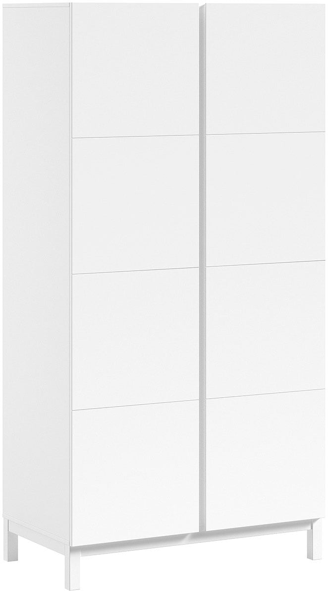 Vipack Jugendzimmer-Set »Set best. aus Einzelbett 90/200, Nachtkonsole, Kleiderschrank 2-trg.« 3 Stk. tlg. in gradlinigem Design, pflegeleichte lackierte Oberfläche in Weiss