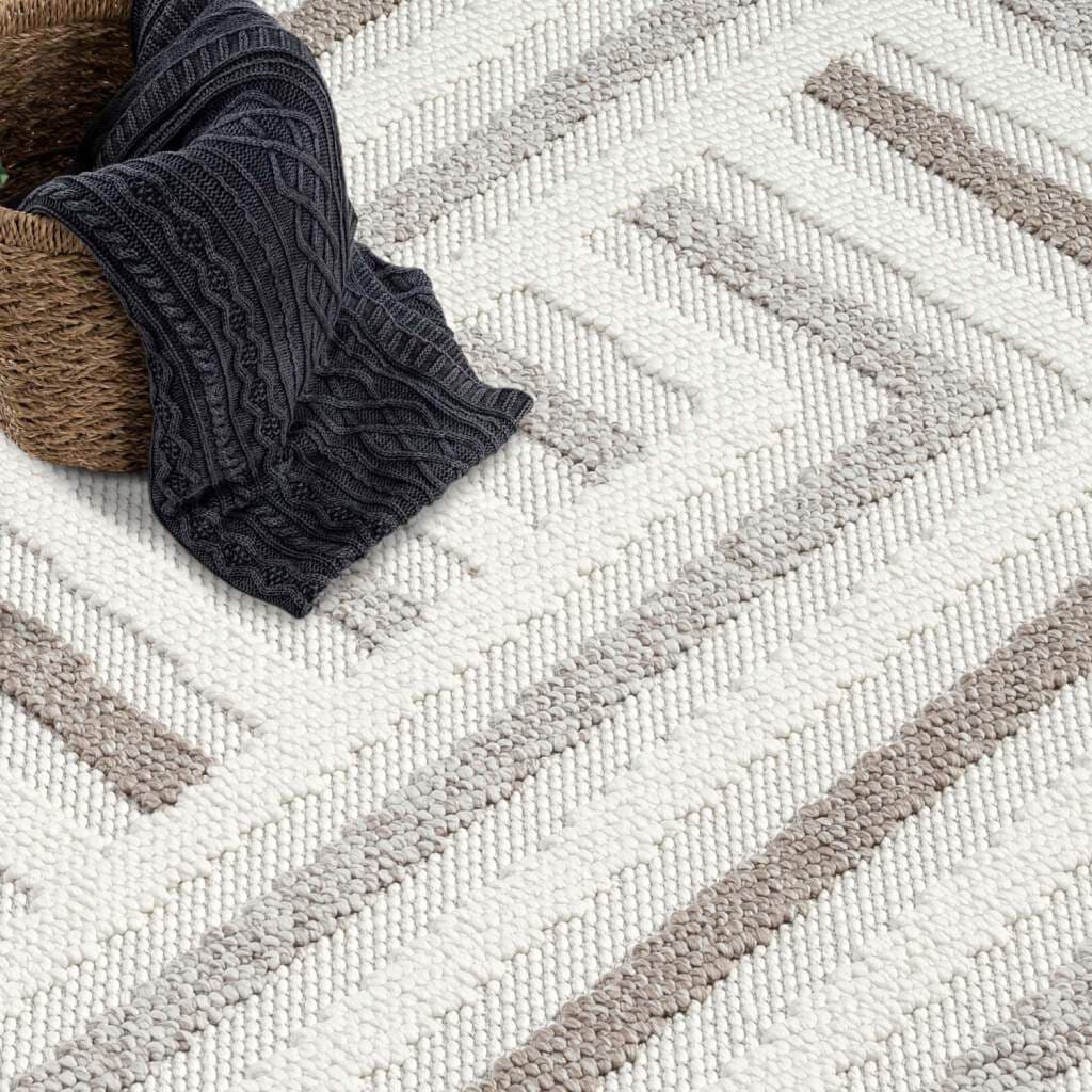 Carpet City Teppich »LINDO 7590«, rund, Kurzflor, Hochtief-Muster/ 3D-Effekt, Boho-Stil, Wohnzimmer