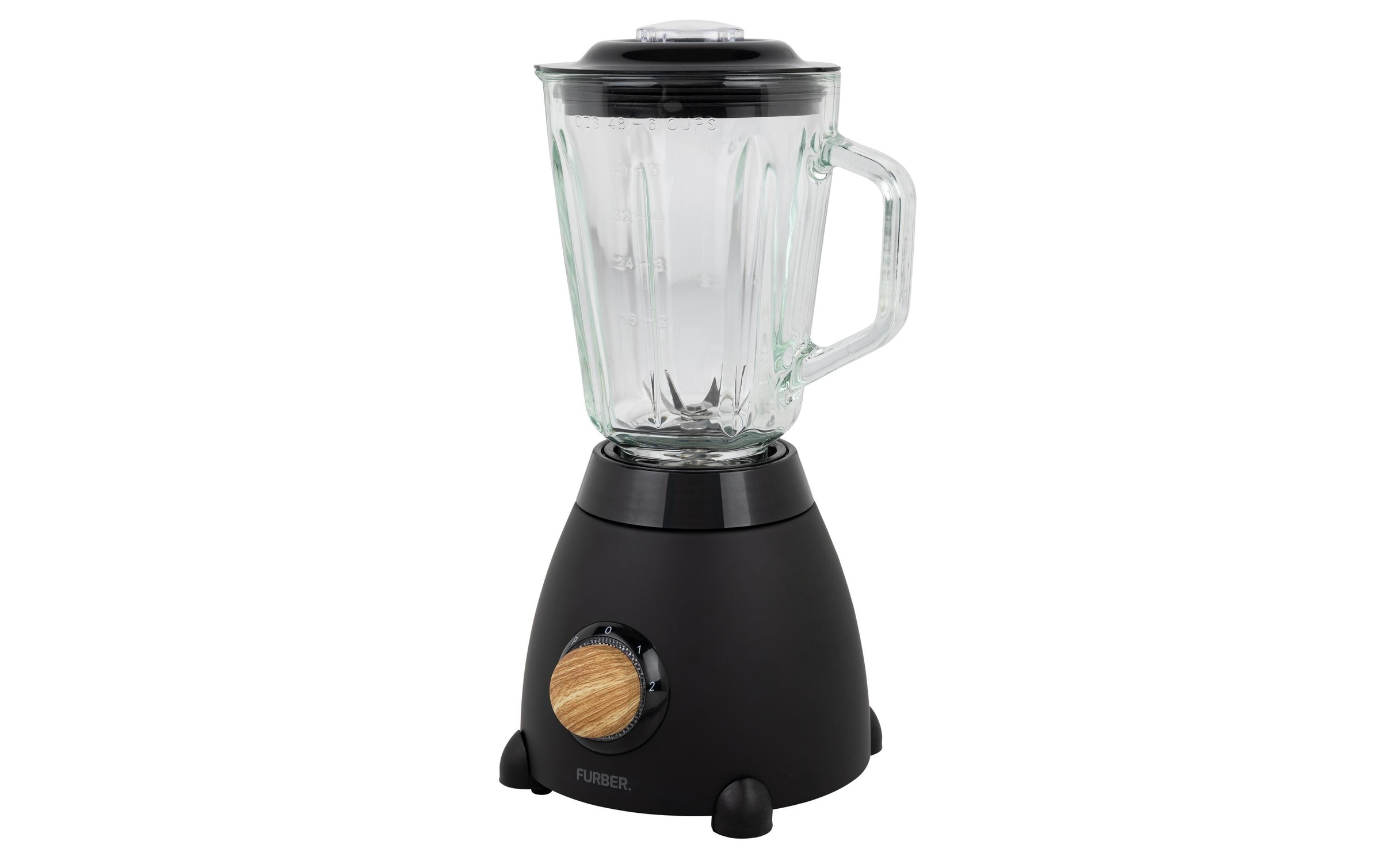 FURBER Standmixer »Standmixer Schwarz/Holz«, 500 W