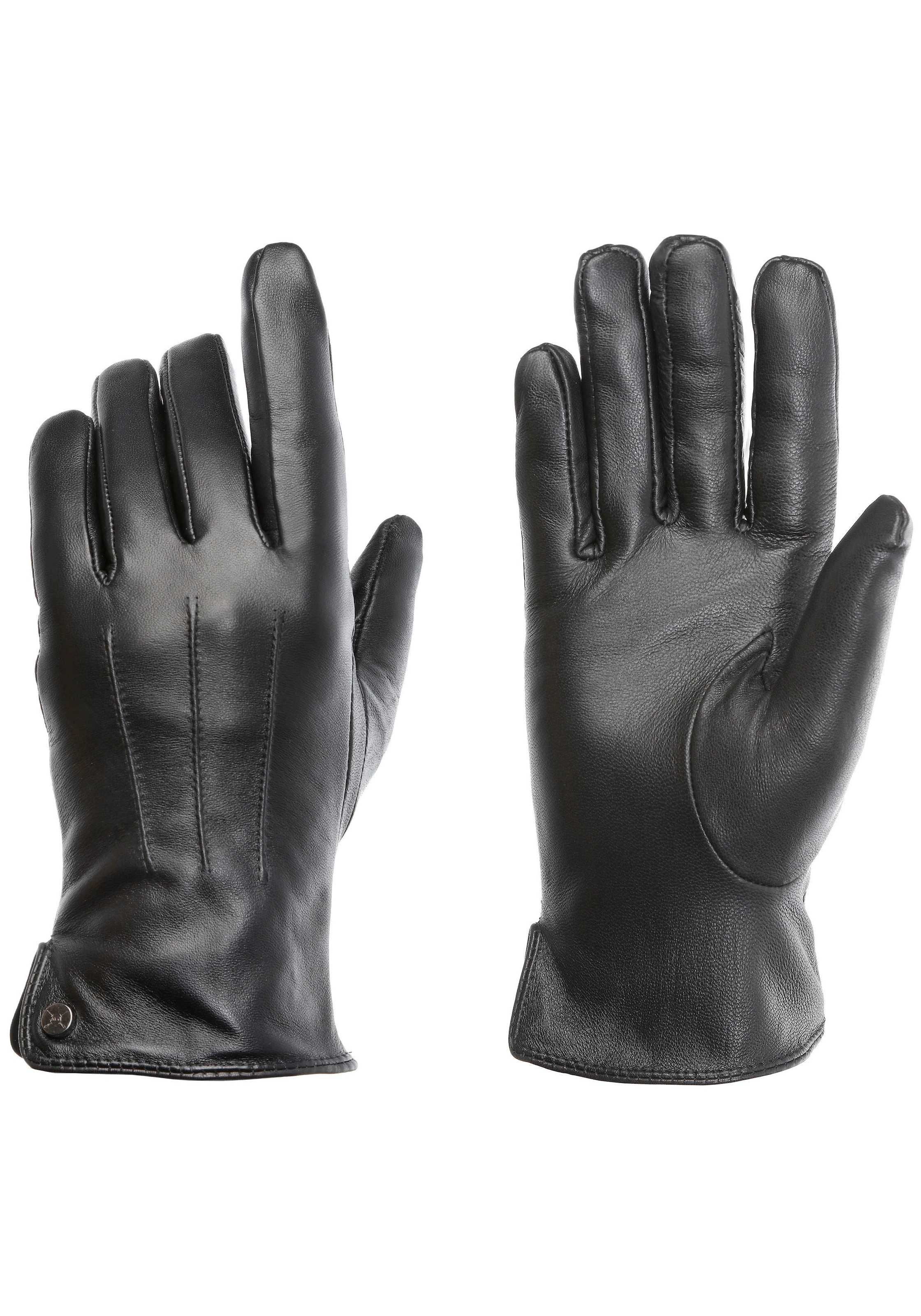 PEARLWOOD Lederhandschuhe, Seitenschlitze für komfortables Anziehen