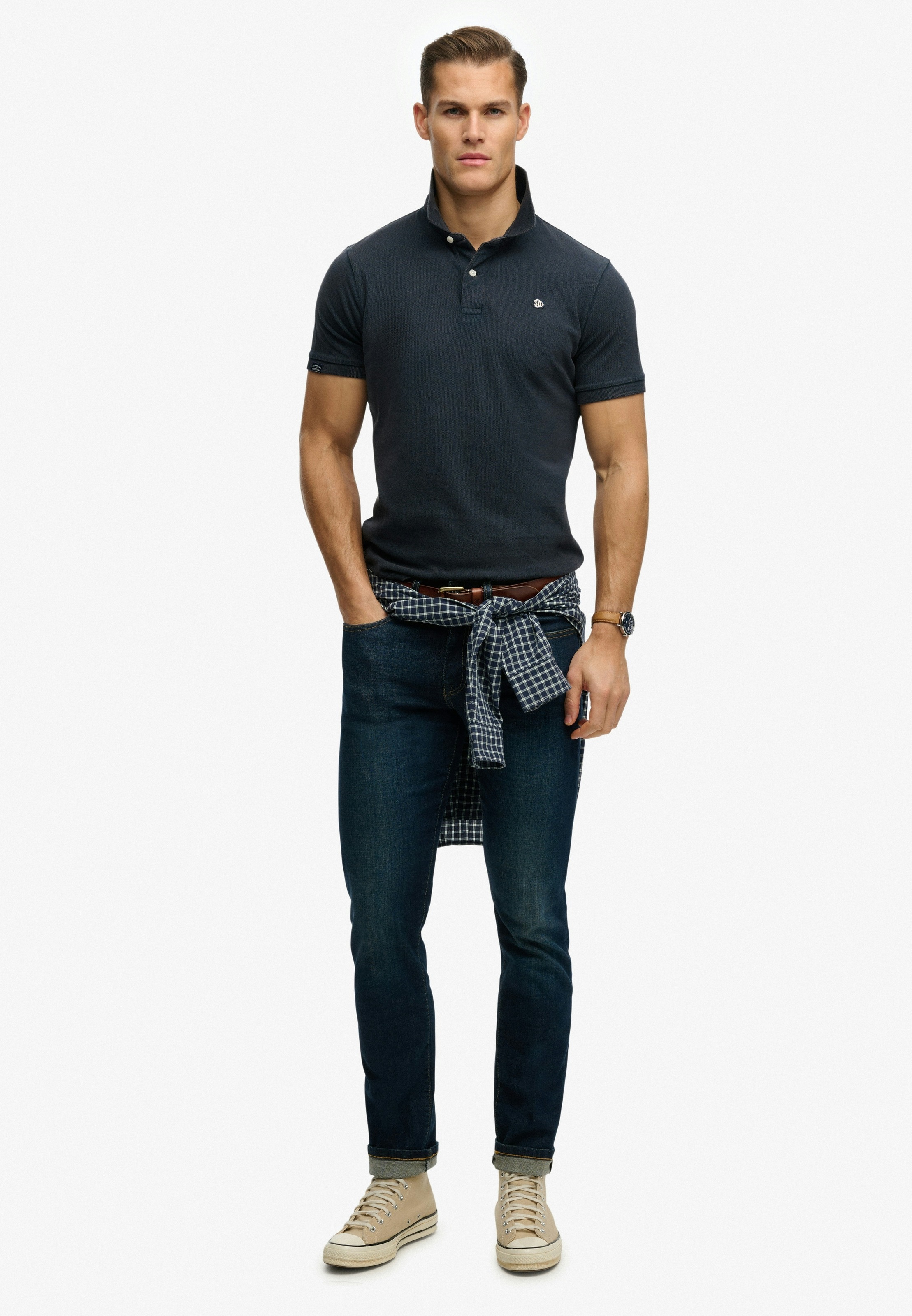 Superdry Polo »VINTAGE DESTROY POLO« coton, coupe décontractée