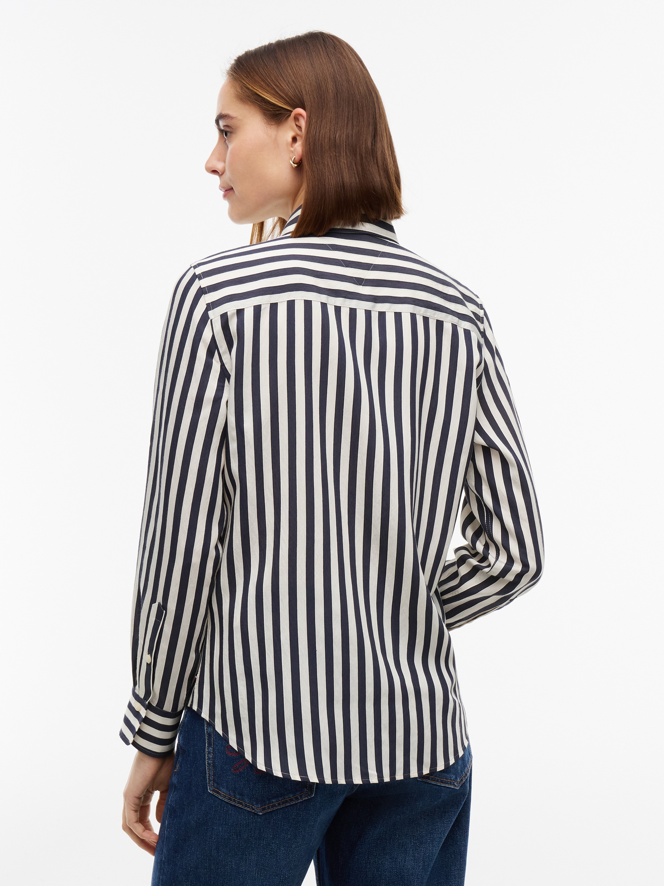 Tommy Hilfiger Langarmbluse »FLUID REGULAR STP SHIRT« Viskosemischung, regular fit