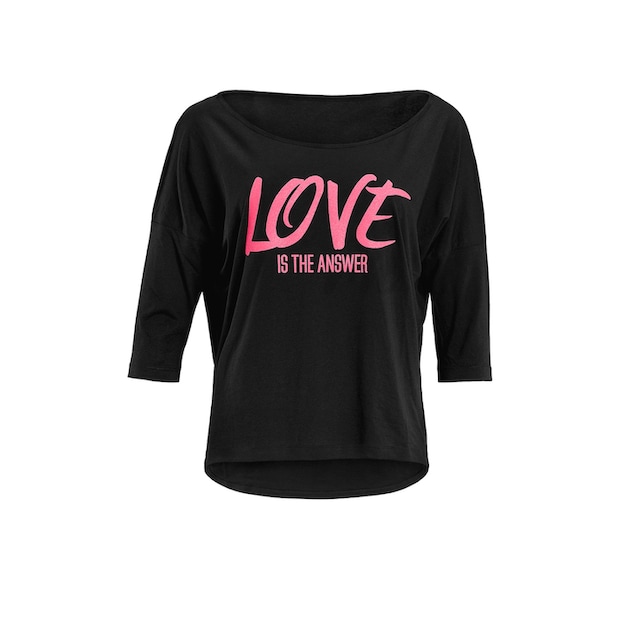 ♕ Winshape 3/4-Arm-Shirt »MCS001 ultra leicht«, mit Neon pinkem Glitzer- Aufdruck versandkostenfrei kaufen