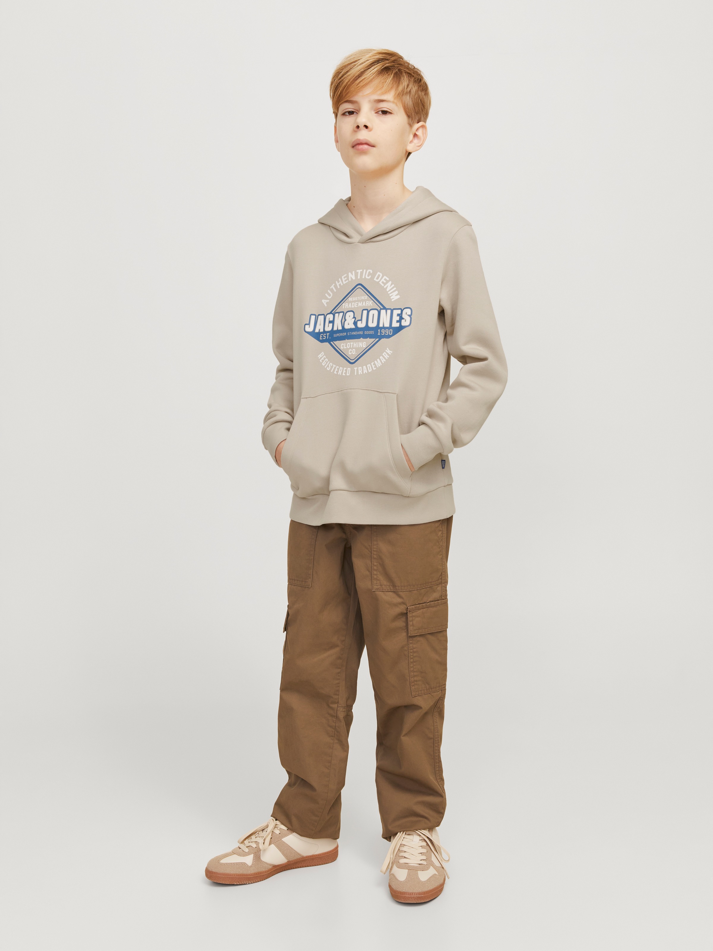 Jack & Jones Junior Kapuzensweatshirt »JJELOGO SWEAT HOOD 2 COL 24/25 NOOS JNR«