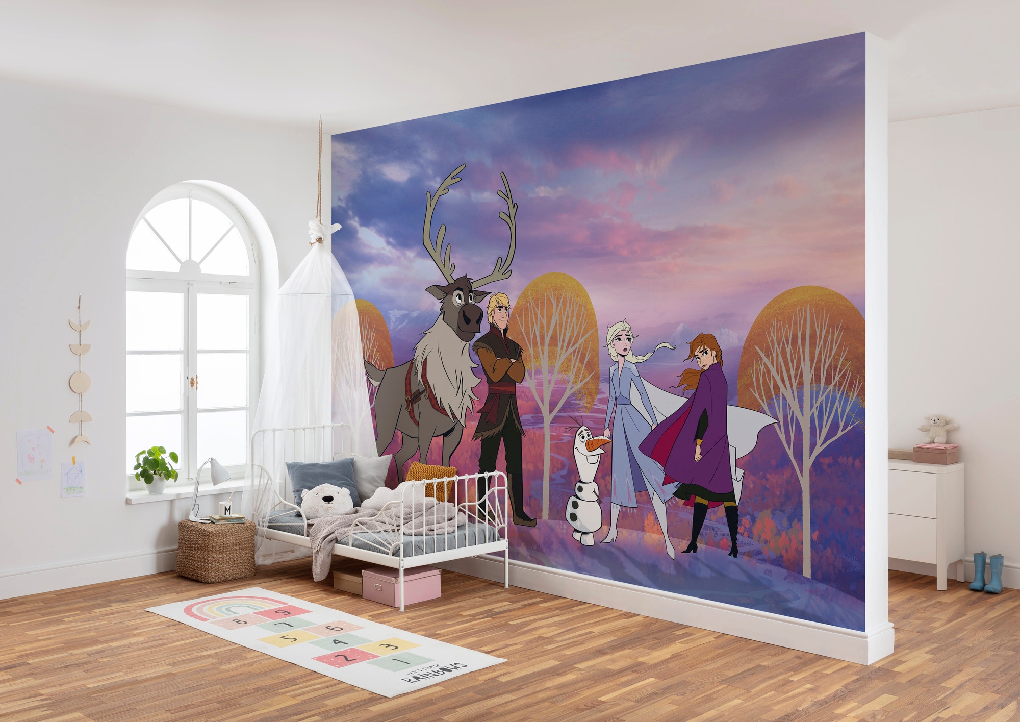 Komar Vliestapete »Digitaldruck Vlies - Frozen Autumn Forest - Grösse 400 x 280 cm«, bedruckt, Kinderzimmer