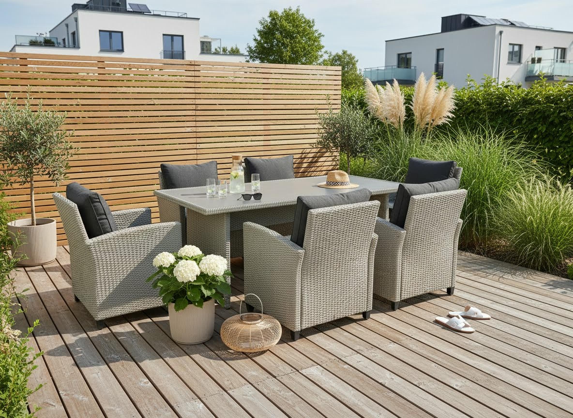 Creativ home Photophore »Laterne ALEGRE, mit Henkel« Kerzenhalter aus Naturweide, Ø 33 cm