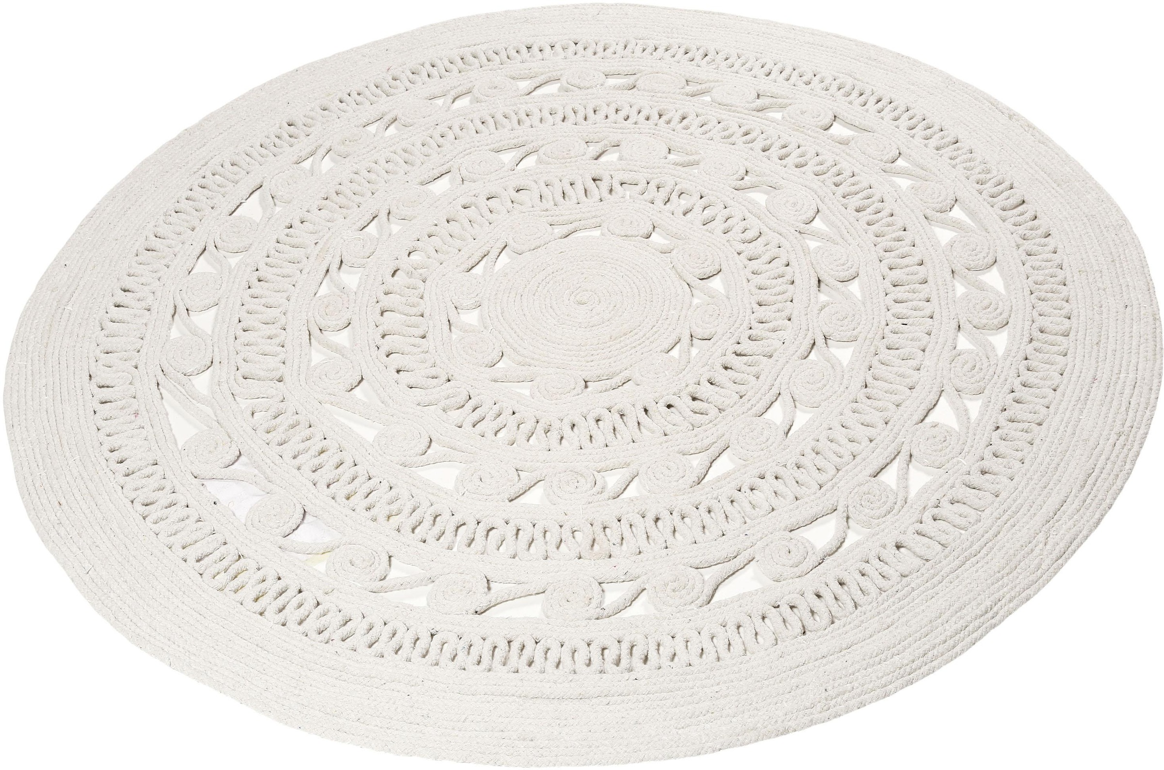 Image of Esprit Teppich »Crochet Style«, rund, 8 mm Höhe, Wohnzimmer bei Ackermann Versand Schweiz