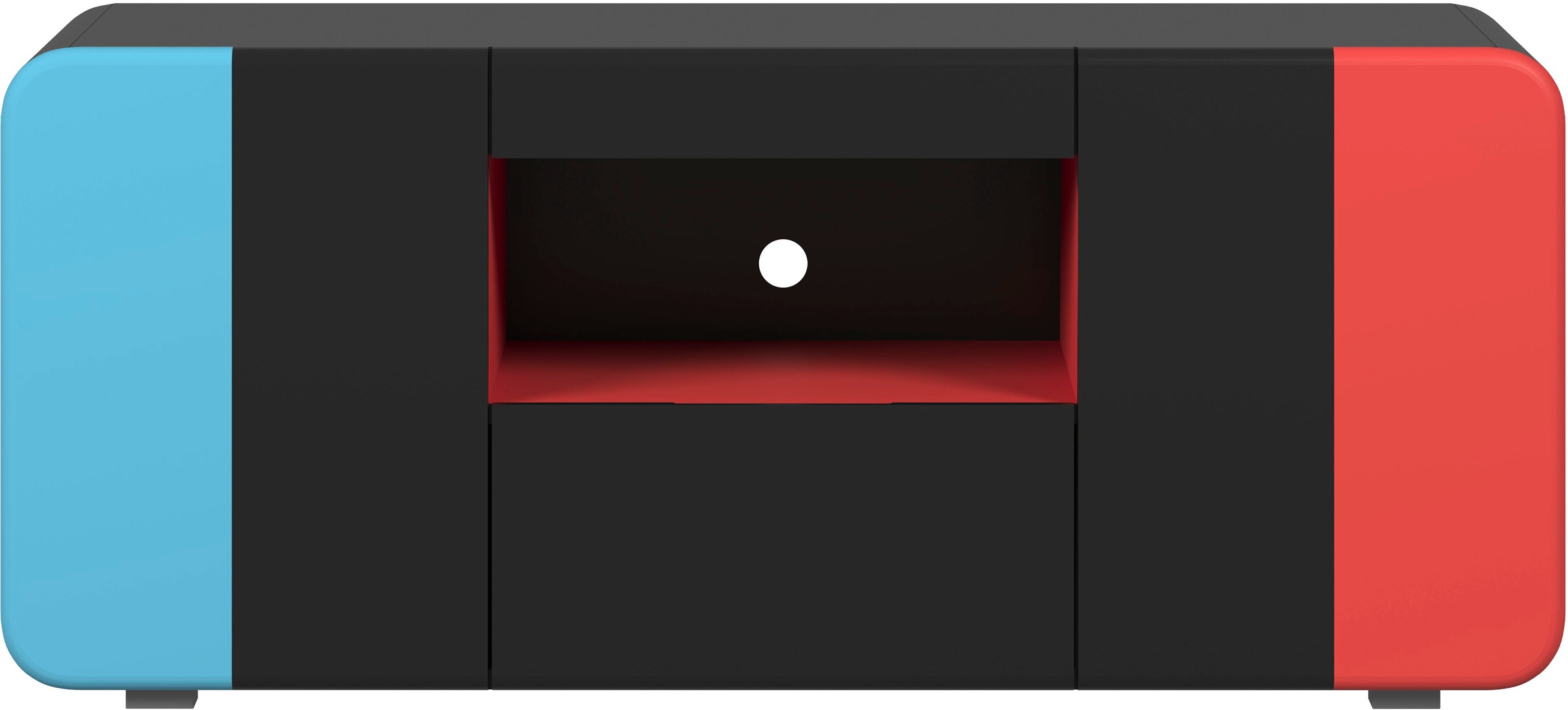 Home affaire Table basse »NextLevel speziell geeignet für Spielekonsolen« Meuble bas gaming avec ou sans éclairage - (L/P/H) 115/42/49 cm