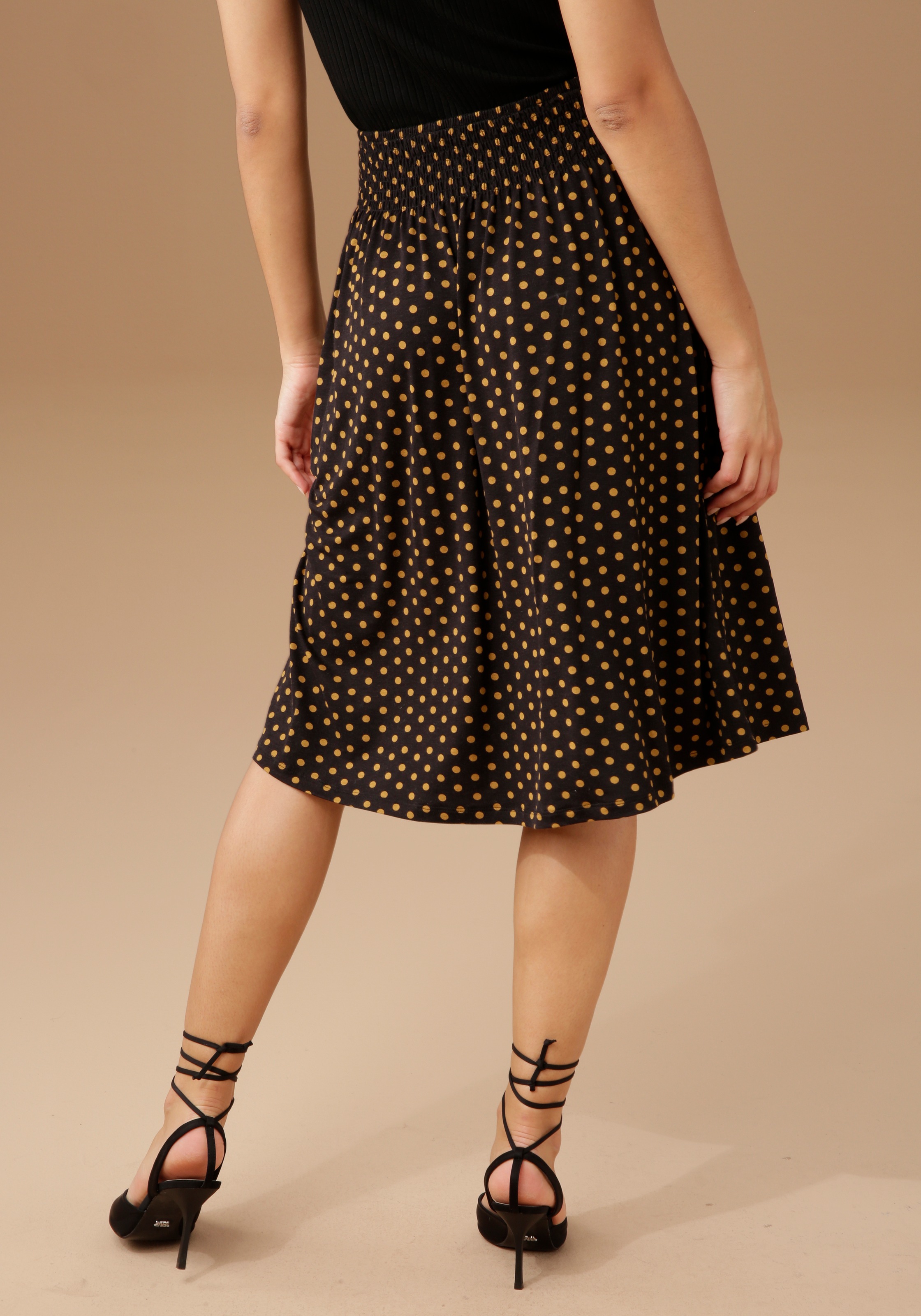 Image of Aniston SELECTED Jerseyrock, mit Smok-Bund bei Ackermann Versand Schweiz