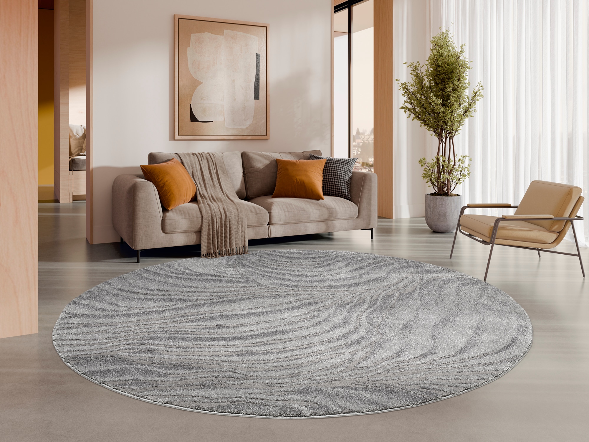 Image of OCI DIE TEPPICHMARKE "LIV CORAL, auch als Läufer und in Rund" rund 20 mm Höhe Design Teppich, auch in quadratischer Form, alle Räume