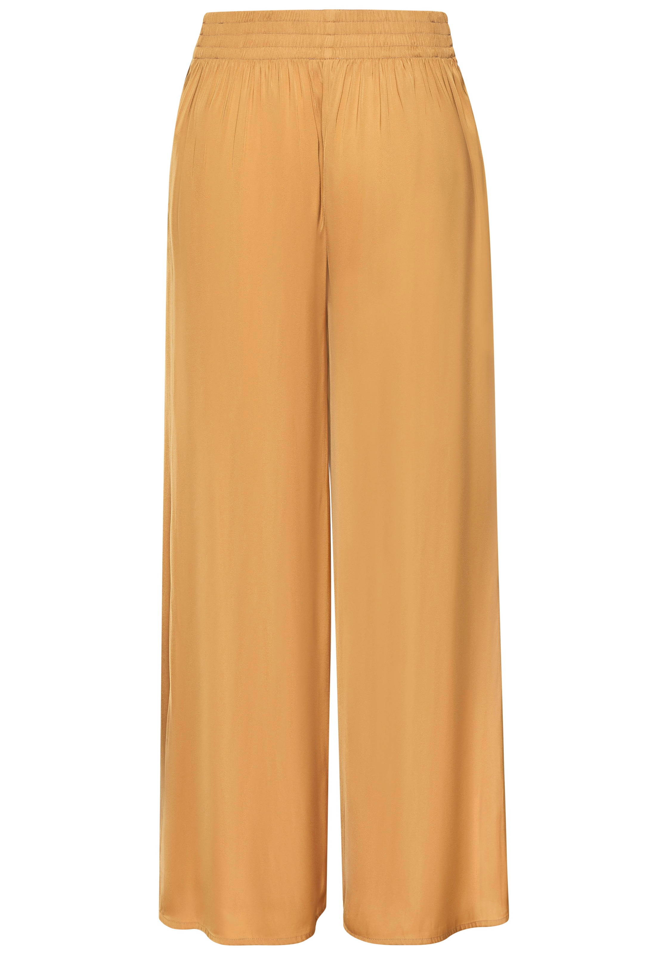 LASCANA Webhose, aus leichter Satinqualität, weite Palazzohose mit Taschen, Stoffhose