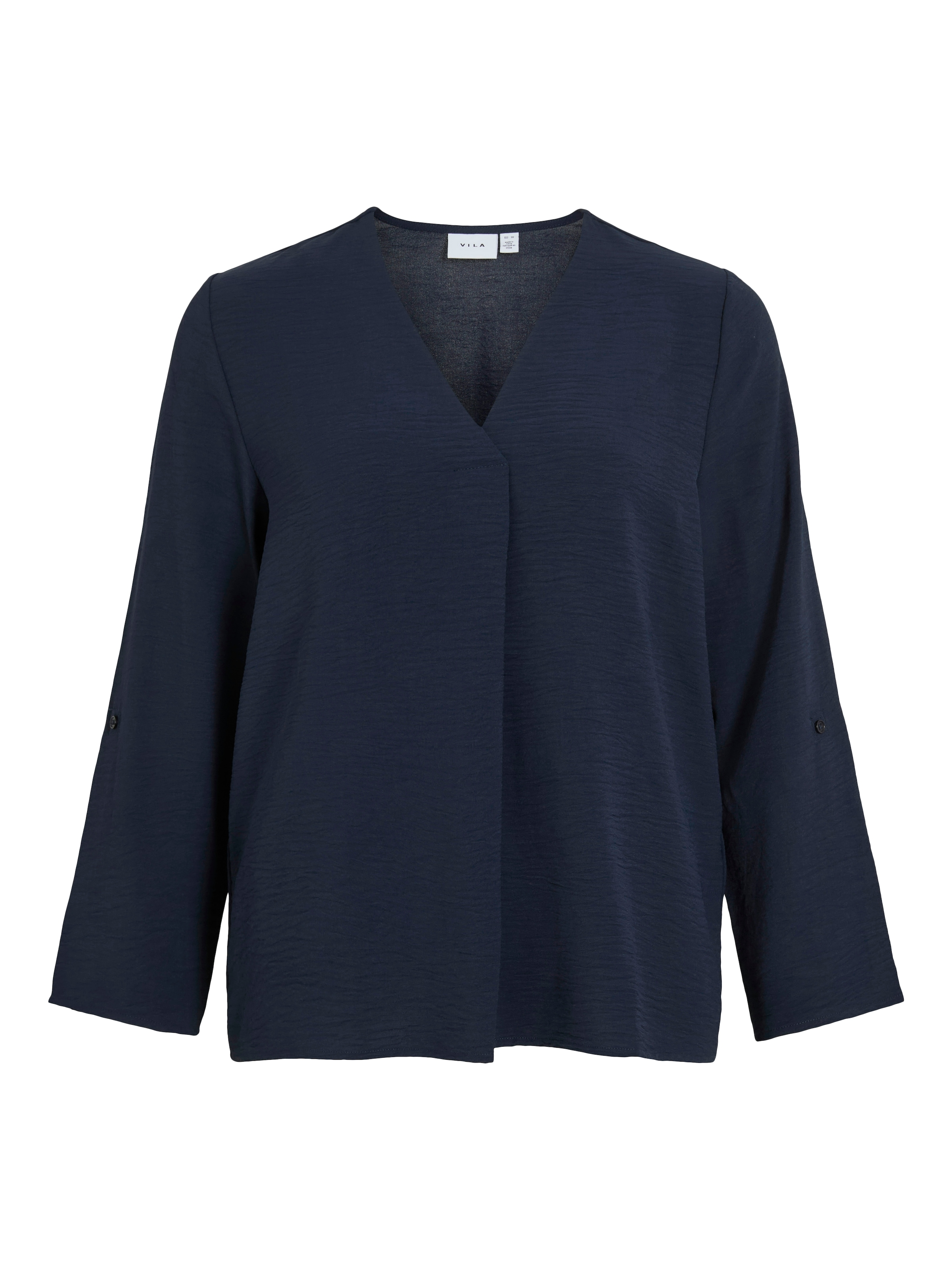 Vila Blusenshirt »VIJOSA 3/4 V-NECK TOP - NOOS«