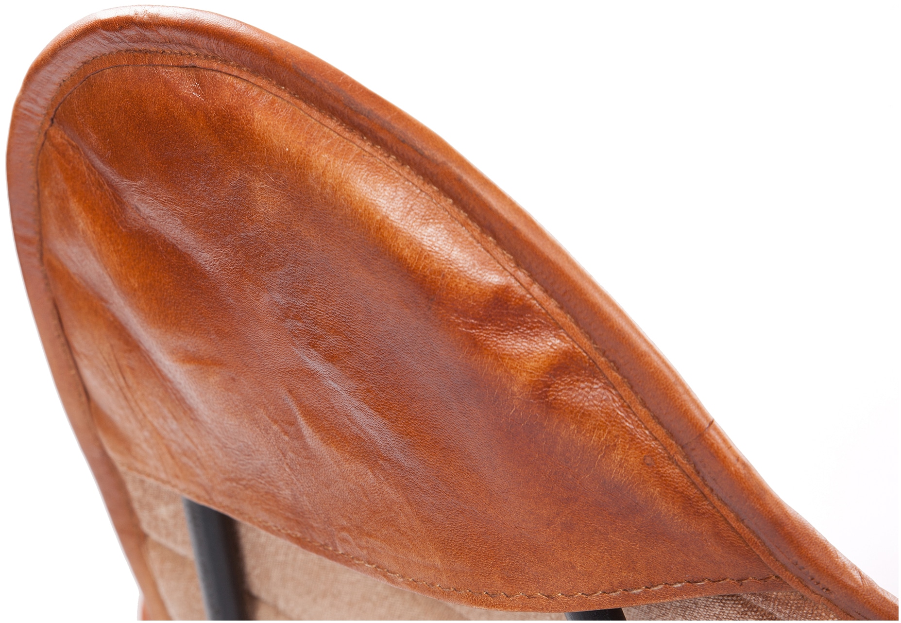 Kayoom 4-Fussstuhl »Schmetterling Stuhl Santiago, Schmetterlingsstuhl aus Leder«, 1 St., pflegeleicht, hochwertig, hochwertig verarbeitet, hoher Sitzkomfort