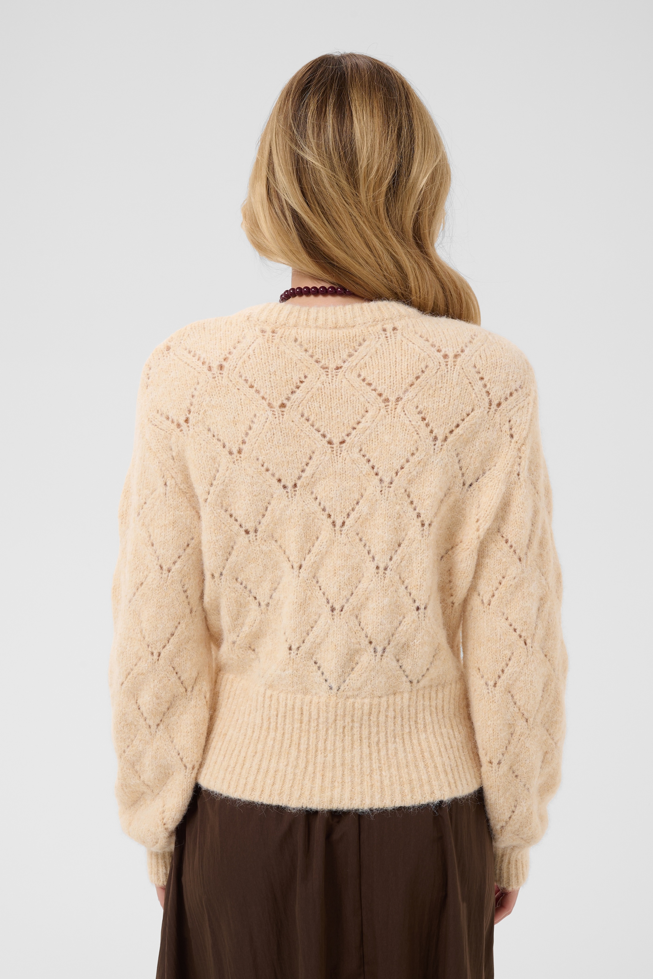 Saint Tropez Pull en tricot »TabbathaSZ Pullover« Mélange de matériaux, coupe droite