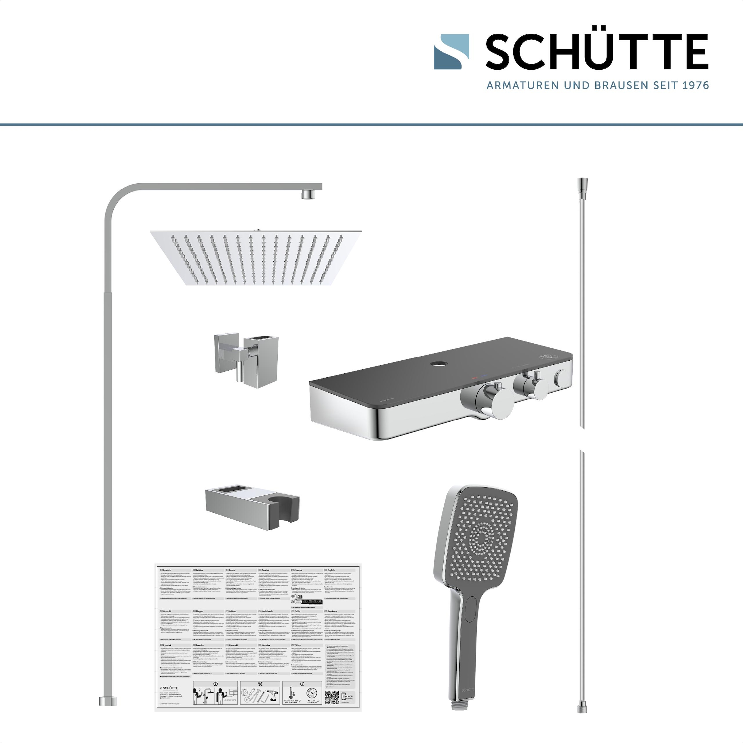 Schütte Garniture de douche »OCEAN« Sicherheitssperre, höhenverstellb., inkl. Glasablage, Antikalk