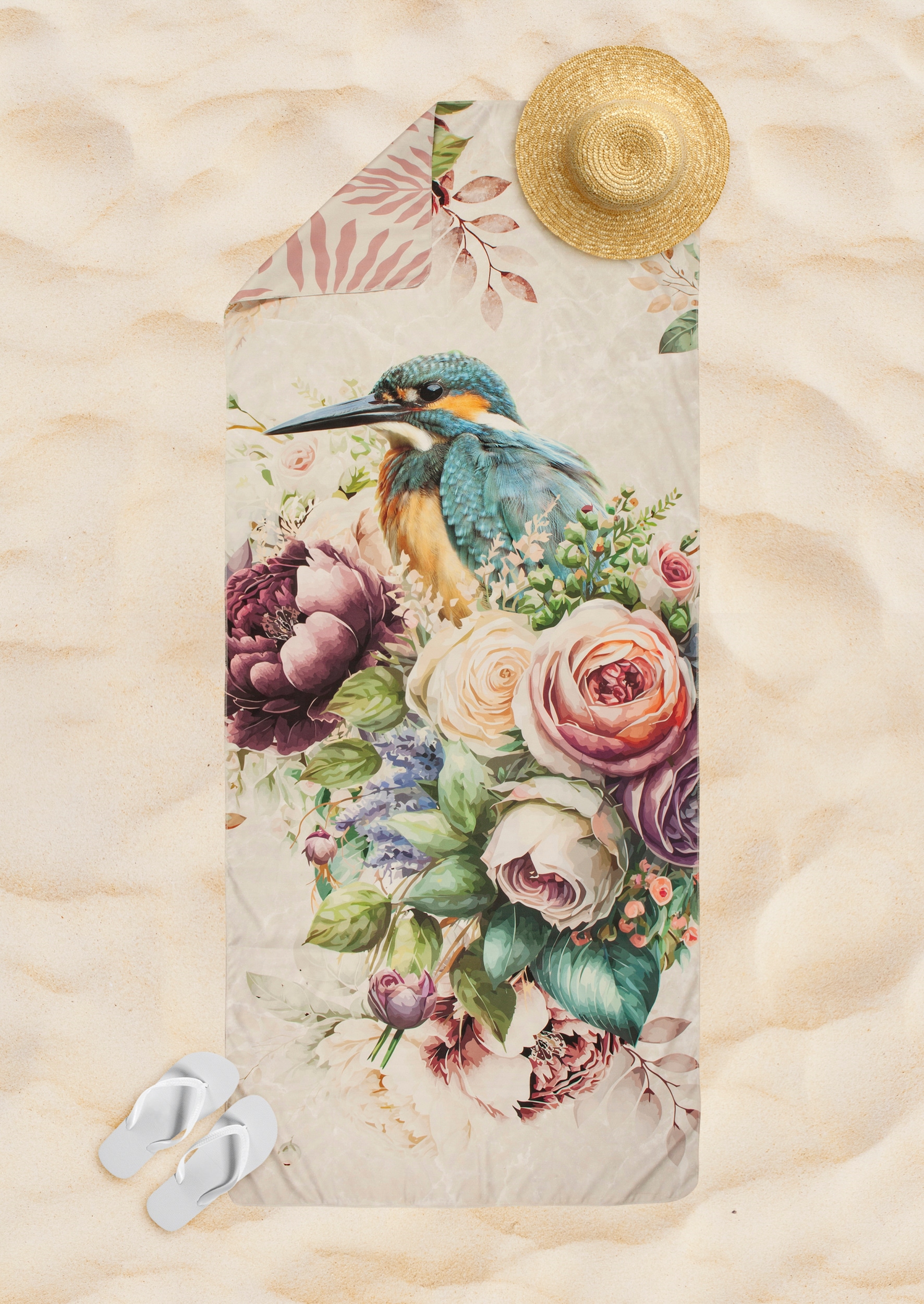 Descanso Serviette de voyage »Verde« Mikrofaser, 75x180, Schnelltrocknend, Reisen, Sport, Yoga, Wendeoptik