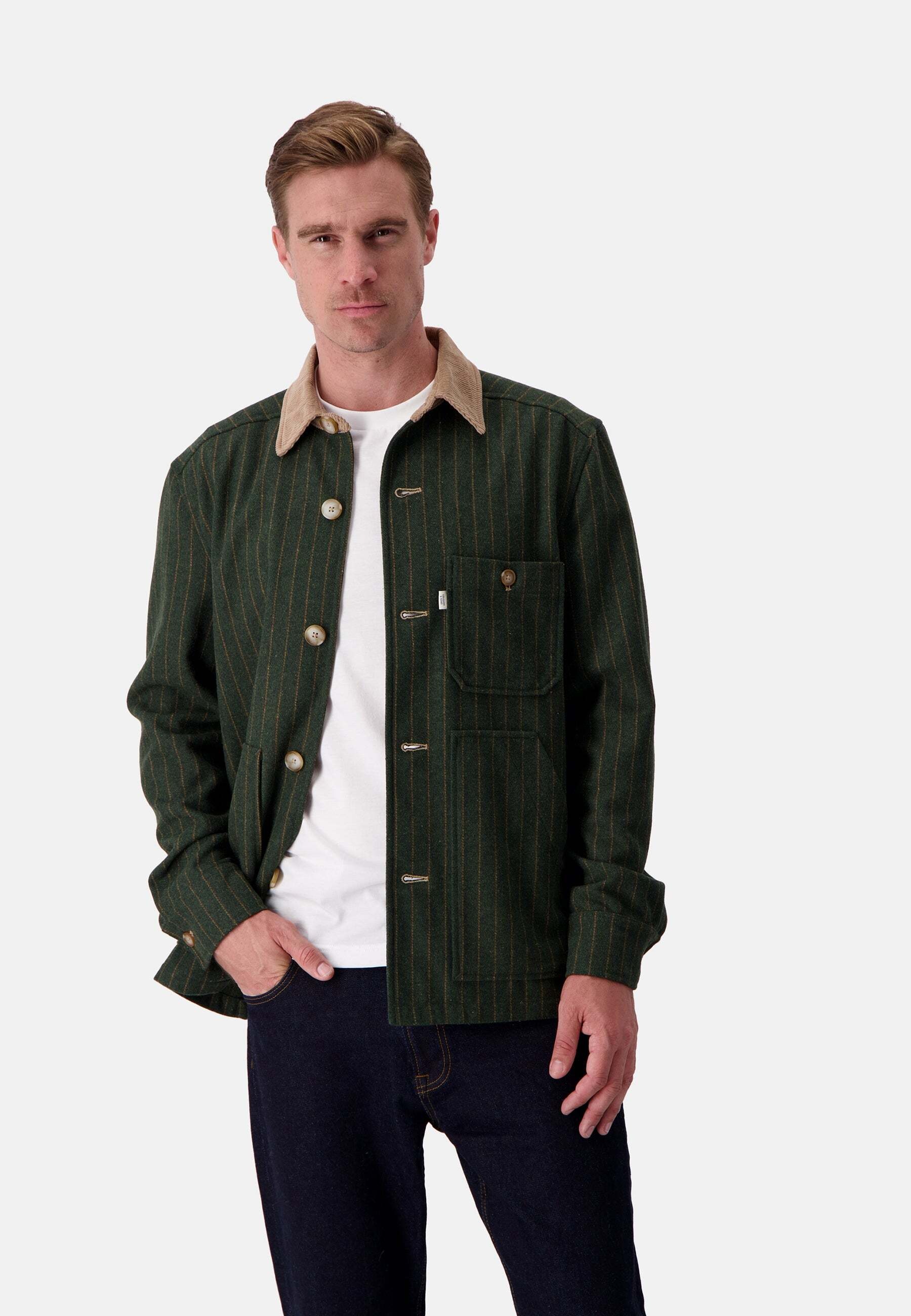 colours & sons Hemdjacke »colours & sons Hemdjacke Overshirt Pin Stripes«