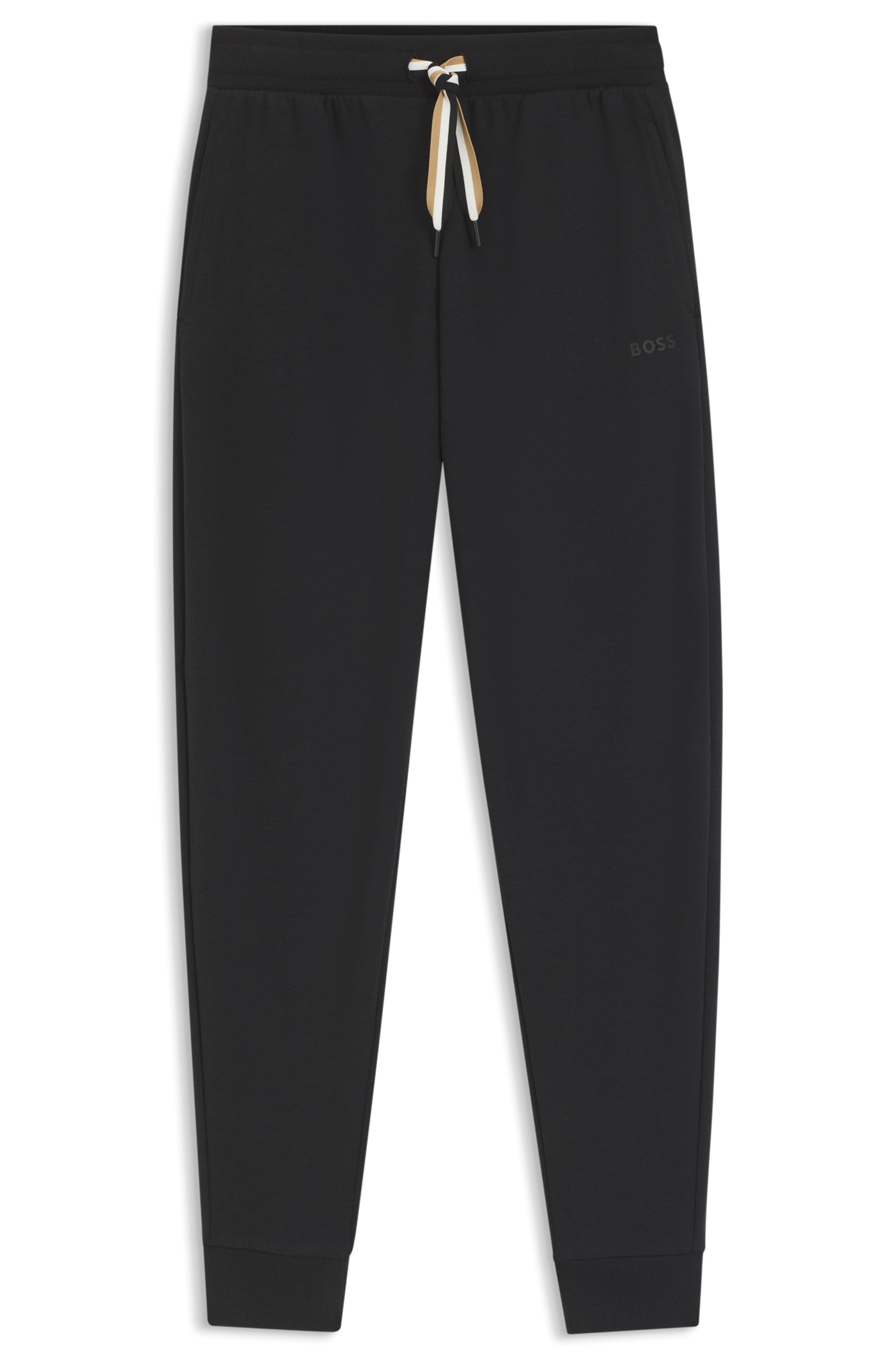 BOSS Pantalon de détente »CP Stripe_Pants Cuff«  mit kontrastfarbener Kordel