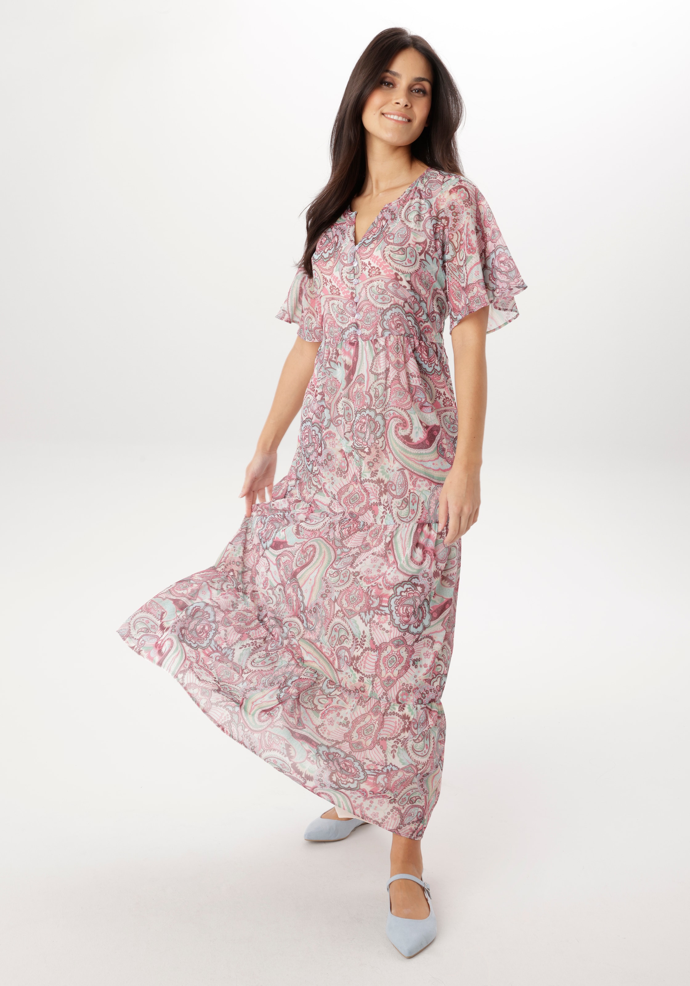 Image of Aniston SELECTED Maxikleid mit verspieltem Paisleymuster - NEUE KOLLEKTION