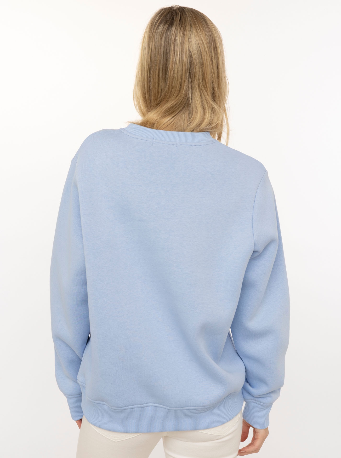 Zwillingsherz Hoodie »"Muscheln"«, Aufwendige Muschel-Stickerei auf der Vorderseite, Rundhals, Ankerpatch
