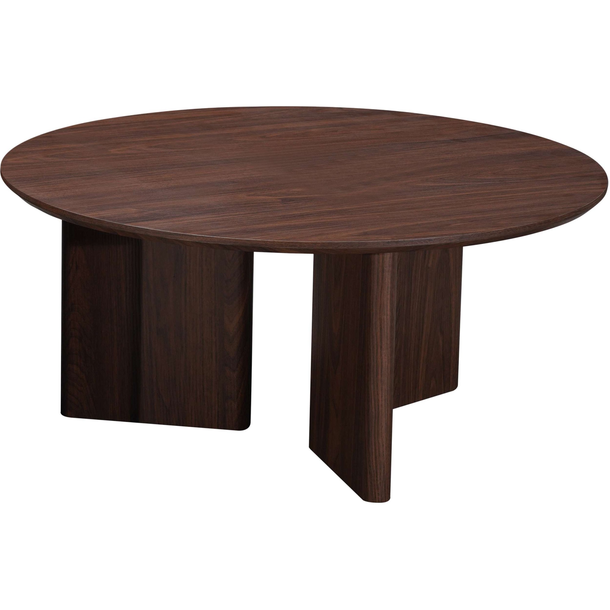 GOODproduct Table basse »Cassian« 1 cuis tlg. Eichenoptik, modernes Fussgestell, Ø80 cm
