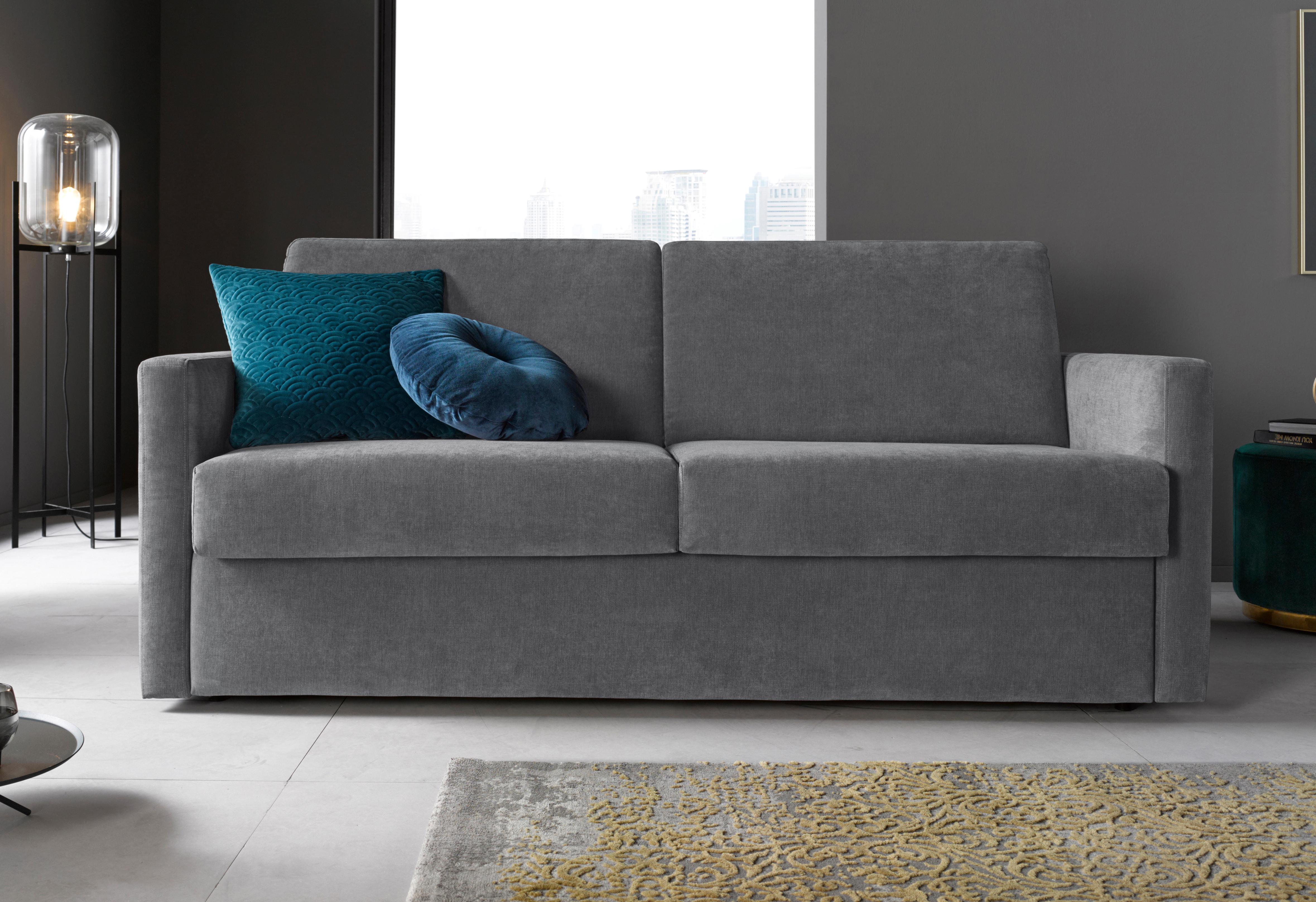 PLACES OF STYLE Schlafsofa »GOLDPOINT 182cm, Dauerschläfer, Liegefläche 140/200 cm,« 3-Sitzer mit Dauerschläfer-Funktion, Bonell-Federkernmatratze