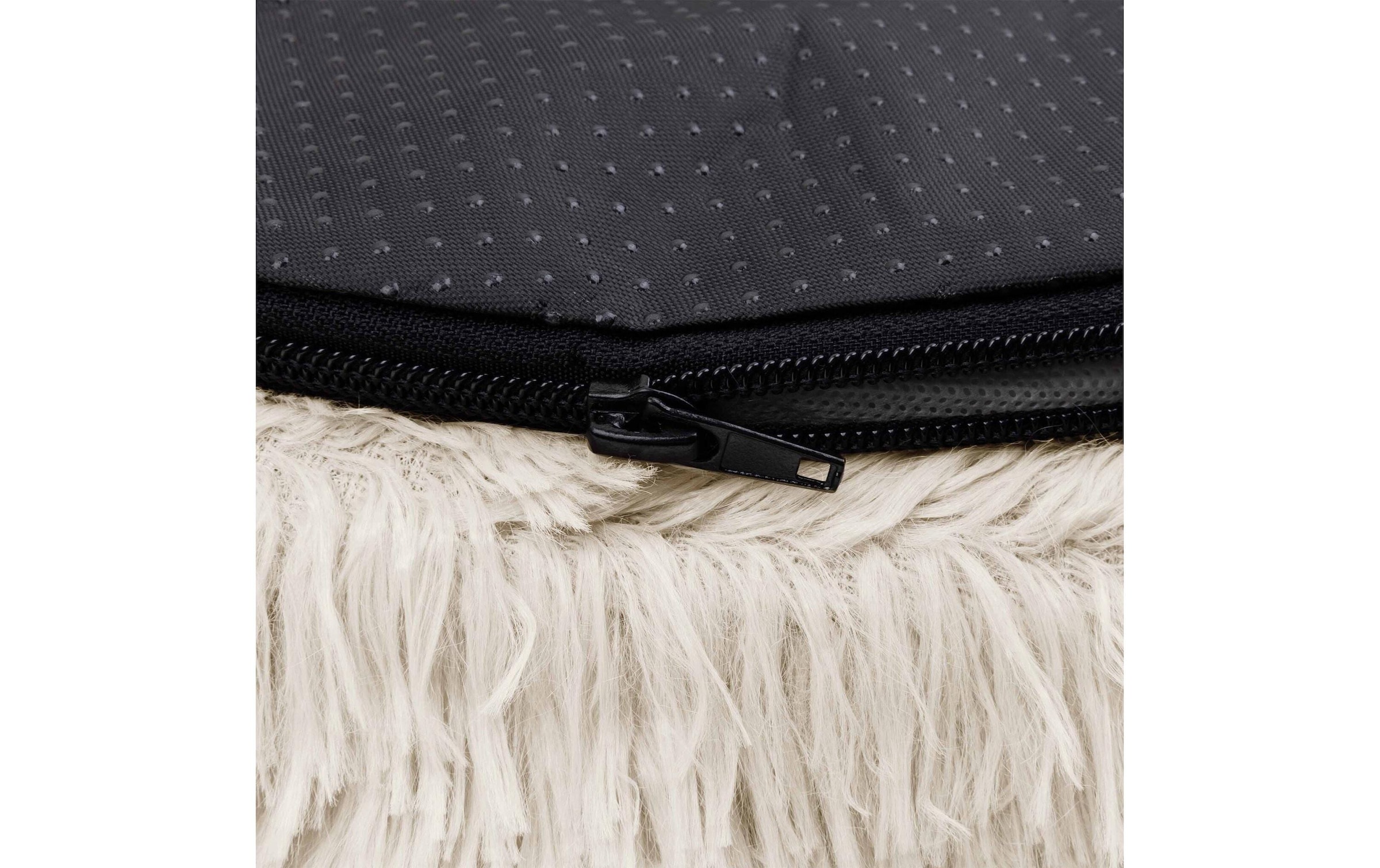   Hundebett »District 70 Fuzz inkl. Zipper, Dark Grey, M«