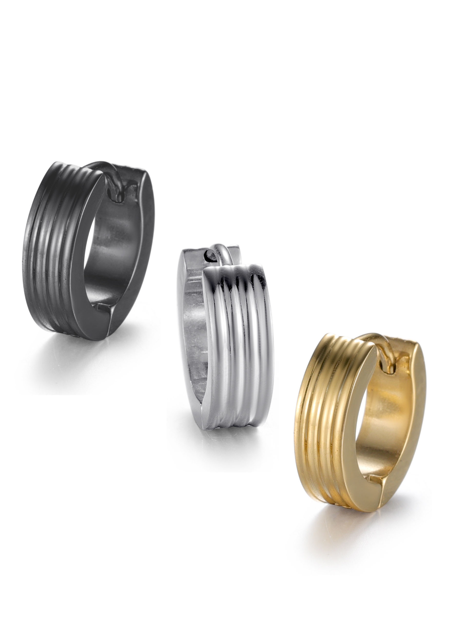 Image of Firetti Creolen-Set »Grooves«, (Set, 3 tlg.) bei Ackermann Versand Schweiz