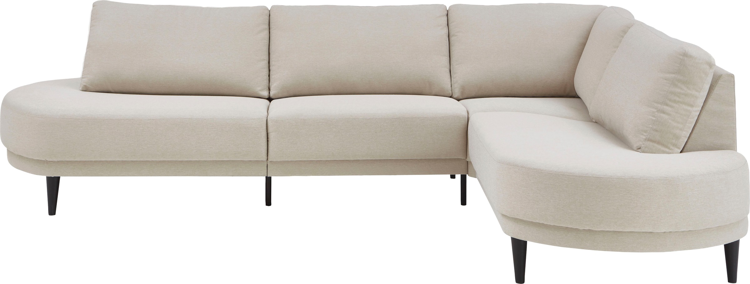 ATLANTIC home collection Ecksofa »Ronny L-Form«, mit Wellenunterfederung, rechts/links montierbar