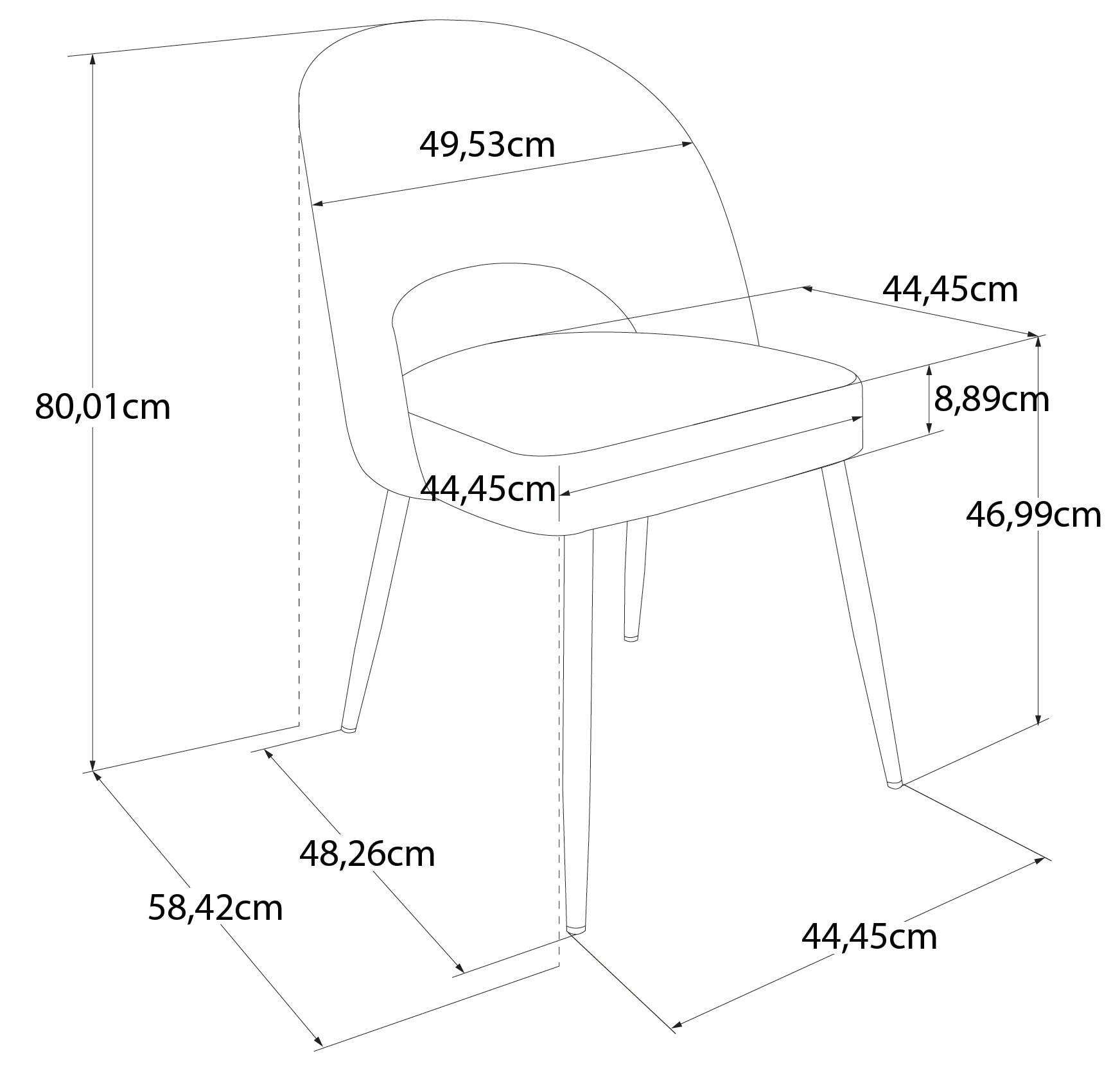 CosmoLiving by Cosmopolitan Esszimmerstuhl »Alexi«, 1 St., Veloursstoff,  Metallgestell, verschiedene Farbvarianten erhältlich, Sitzhöhe 46 cm  günstig kaufen | Stühle