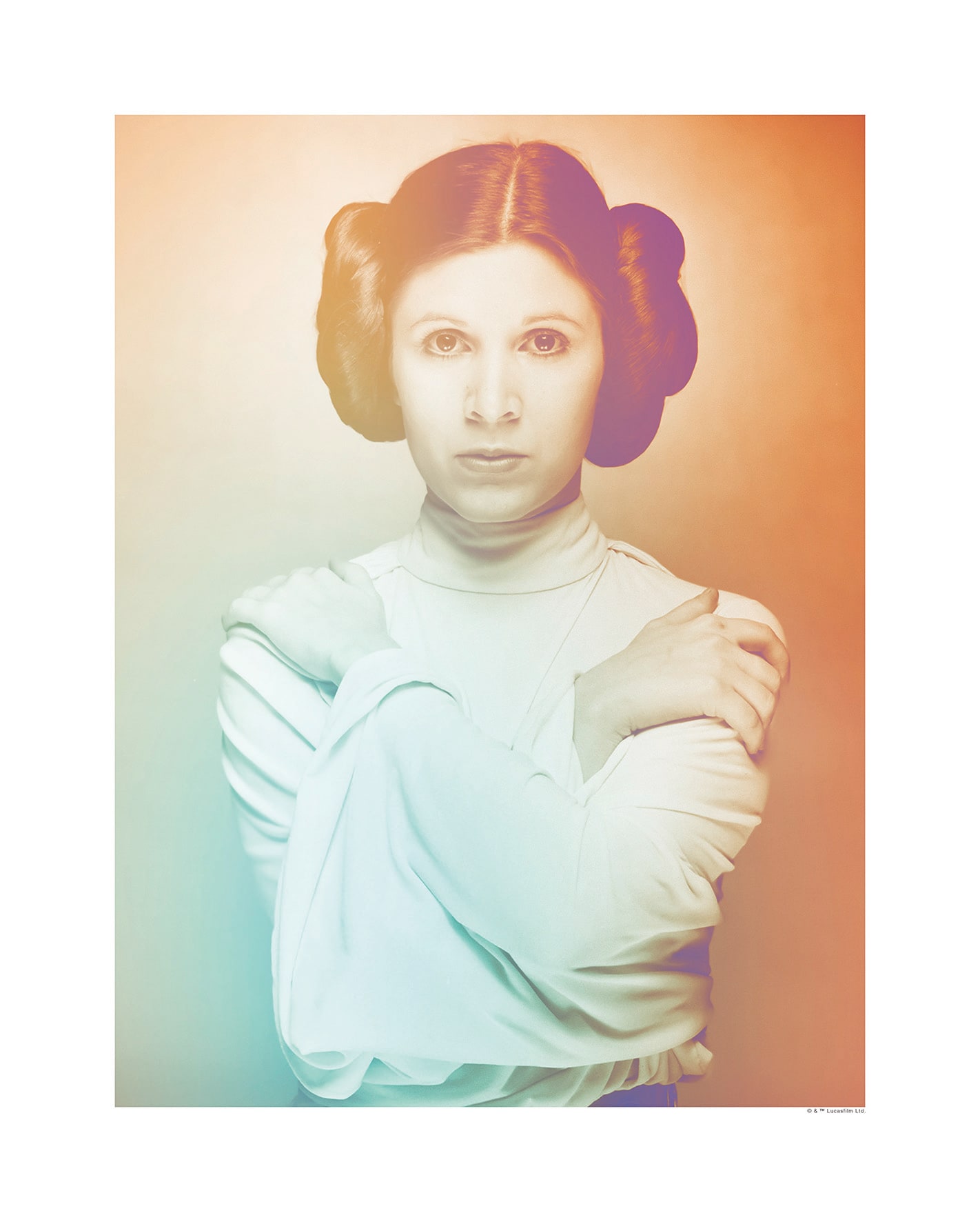 Image of Komar Bild "Star Wars Classic Icons Color Leia" Star Wars 1 Stk. tlg. Wandbild zur Dekoration im Kinderzimmer - ohne Rahmen