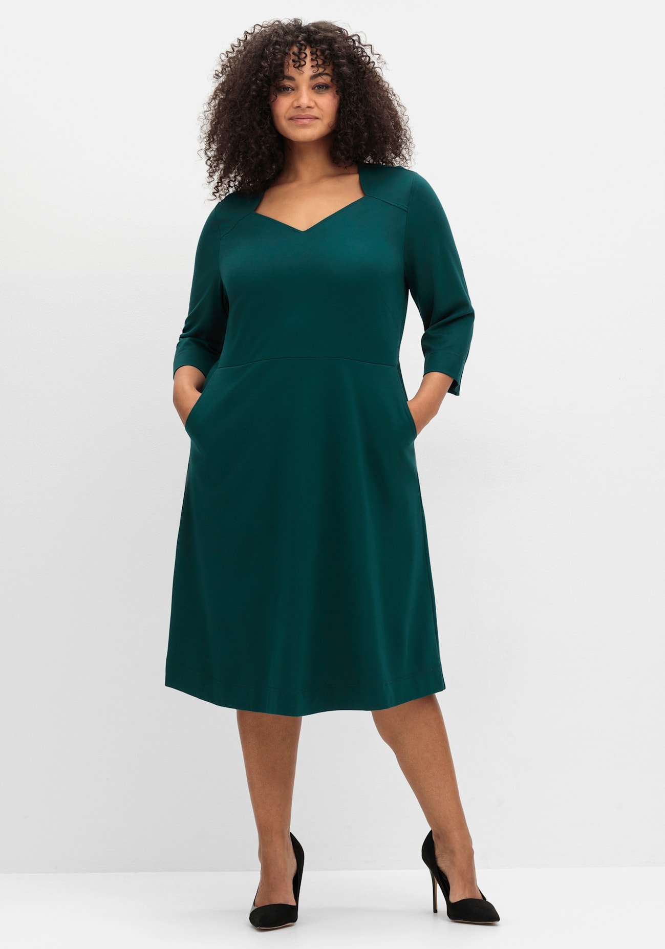 Image of Sheego A-Linien-Kleid "Kleid"