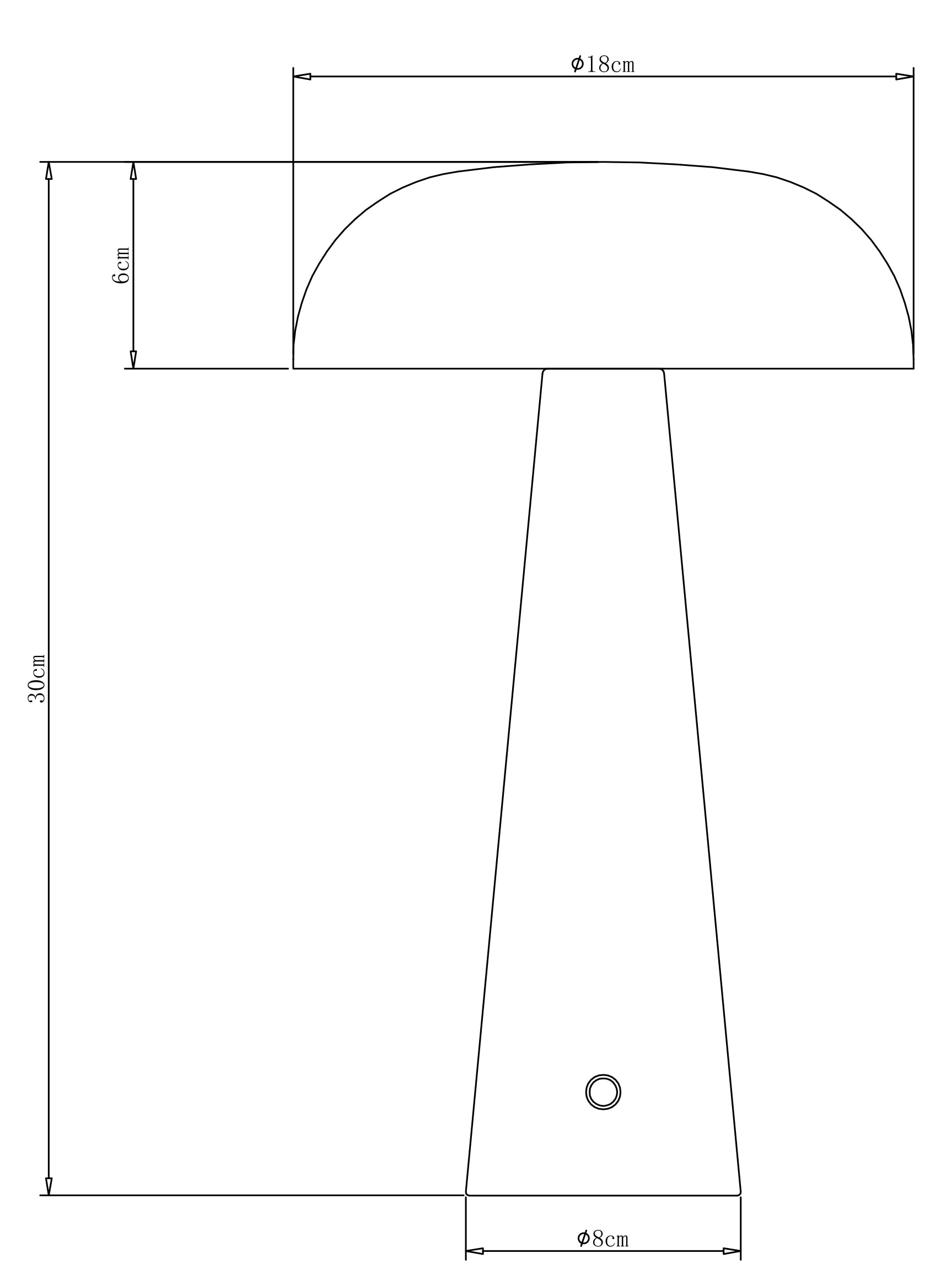 GOODproduct Lampe de table LED »Katniss« 1 cuis