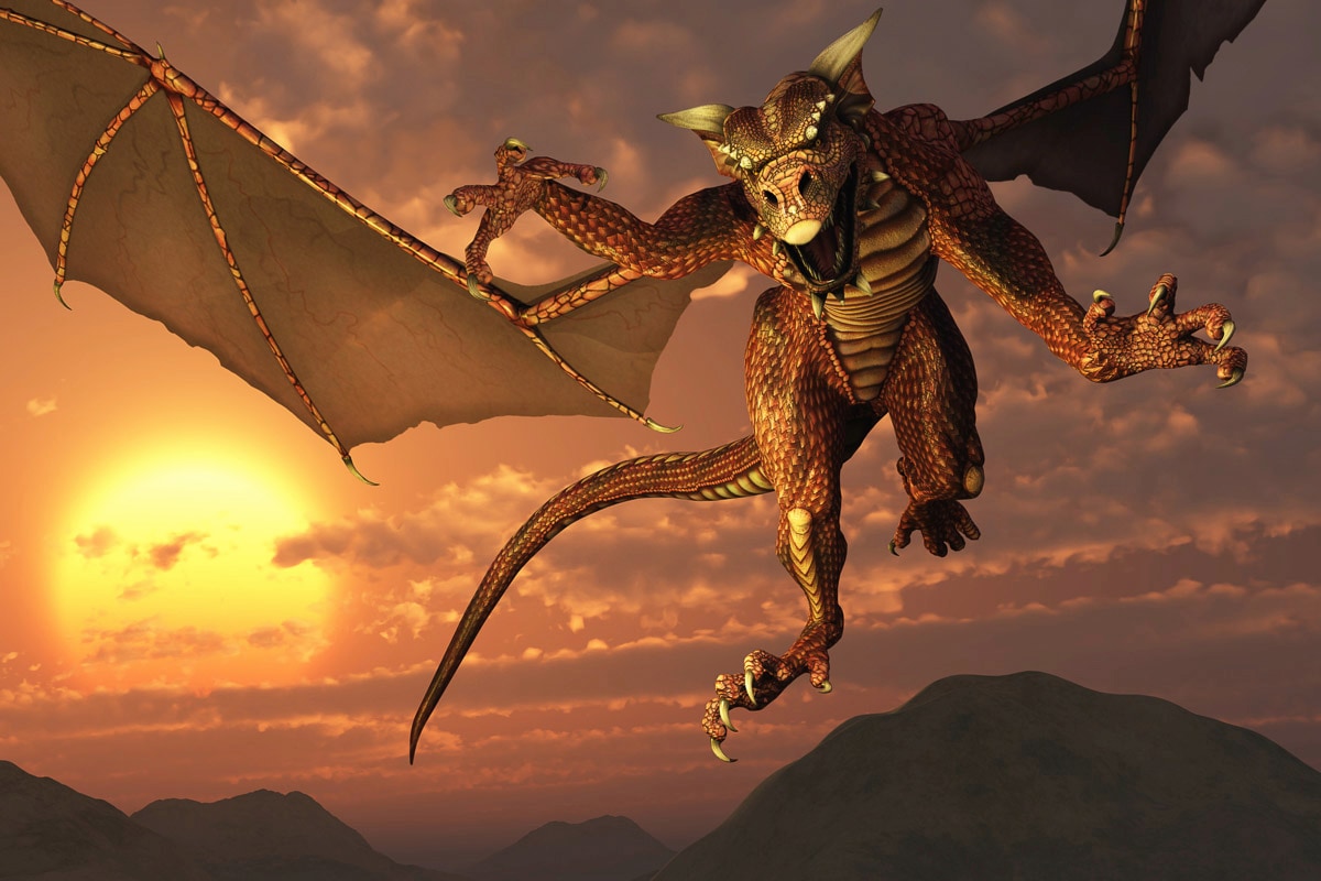 Image of Papermoon Fototapete "Fantasie Drache"