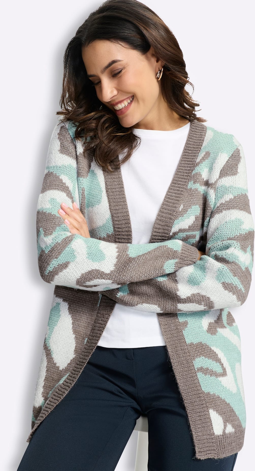 Inspirationen Jacquardstrickjacke