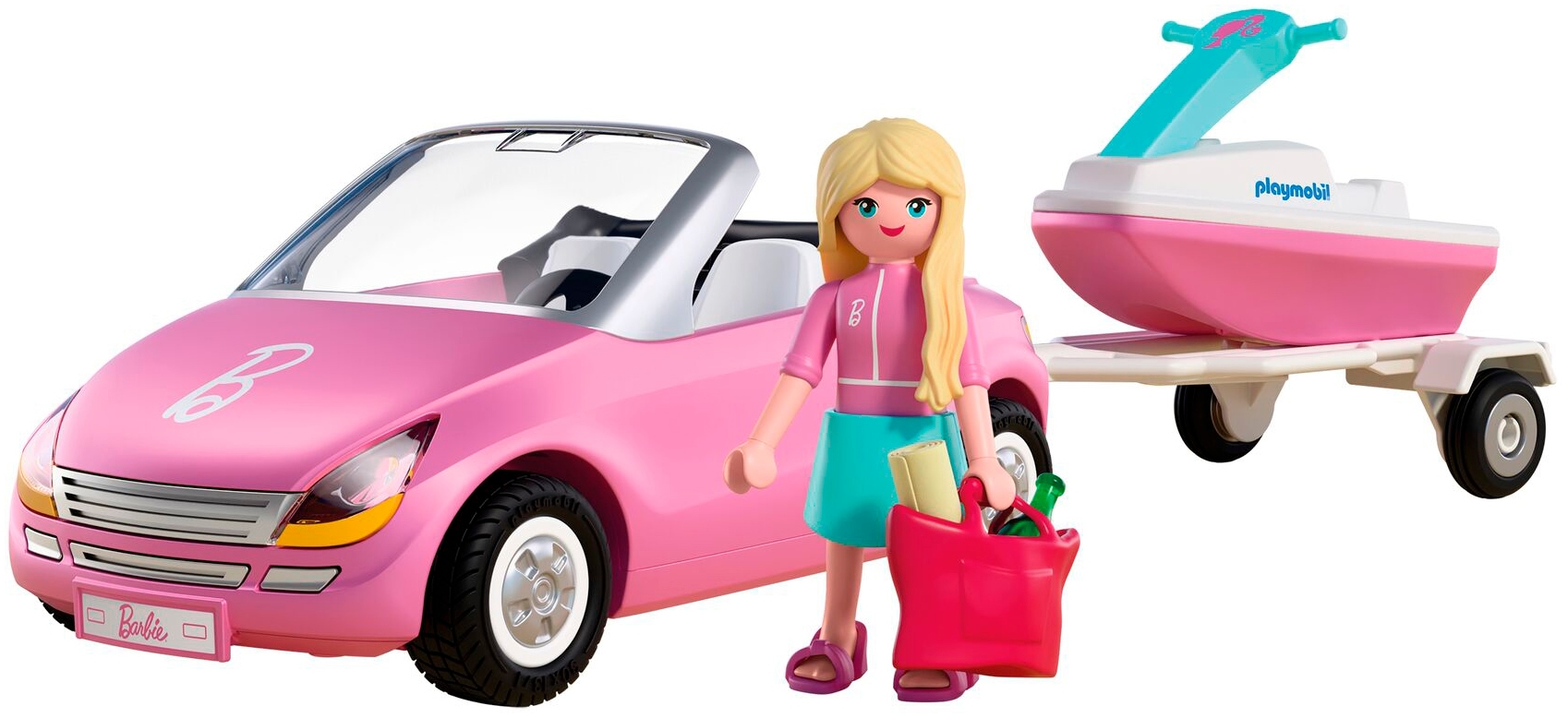 Playmobil® Jeu de construction »PLAYMOBIL x Barbie™ Cabrio (72123), Barbie™« Made in Europe