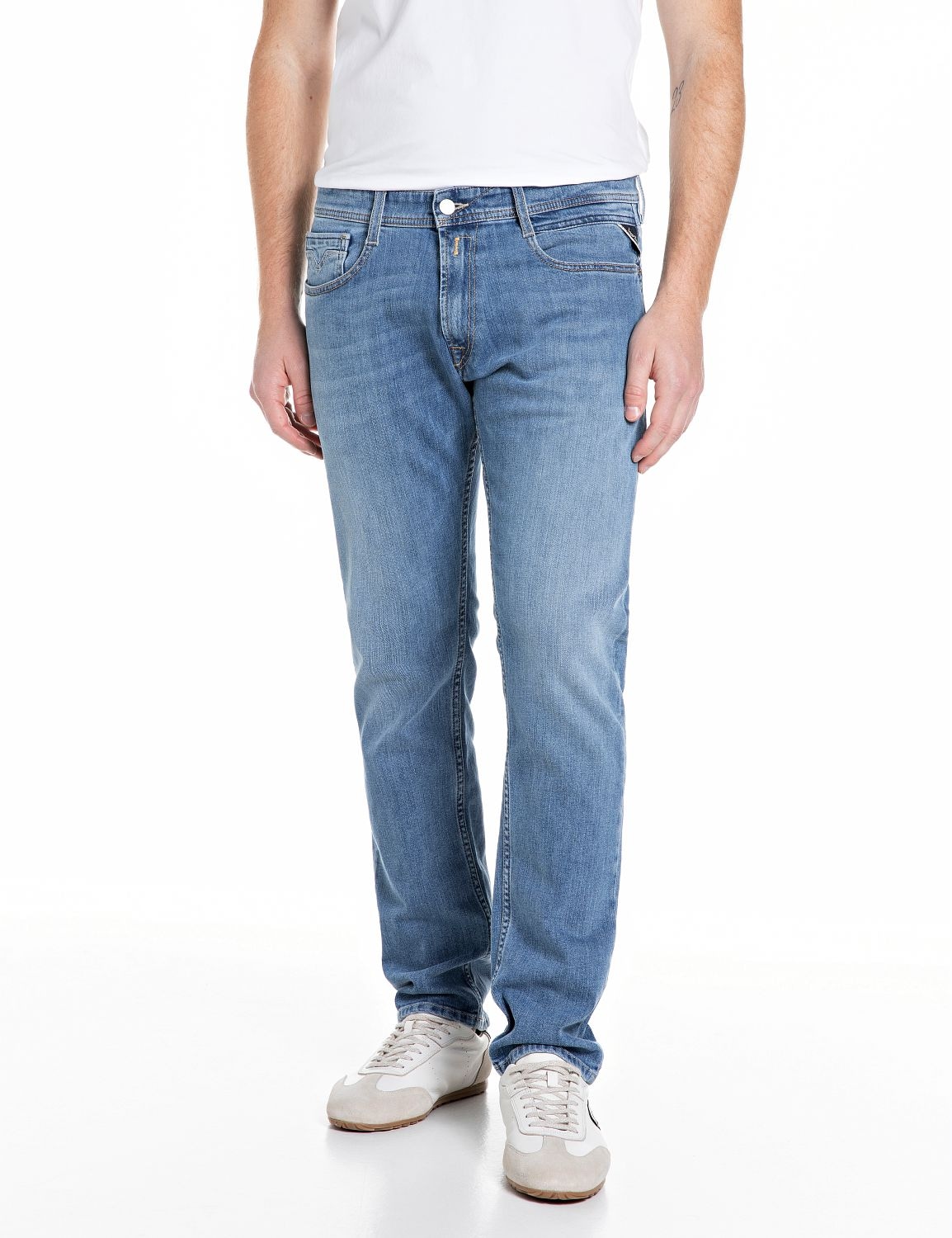 Image of Replay Comfort-fit-Jeans "Rocco" mit geradem Bein