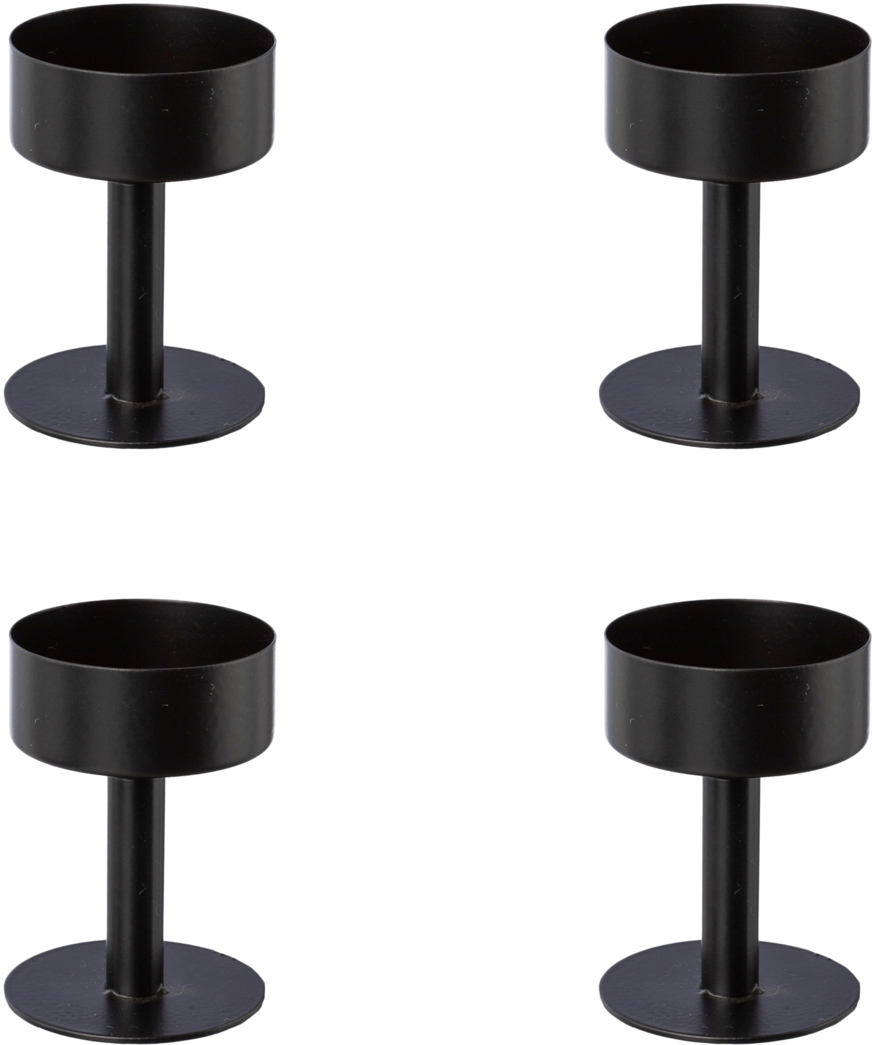 Image of Creativ deco Kerzenhalter für Stumpenkerzen, 4er Set, Ø 4,5 cm