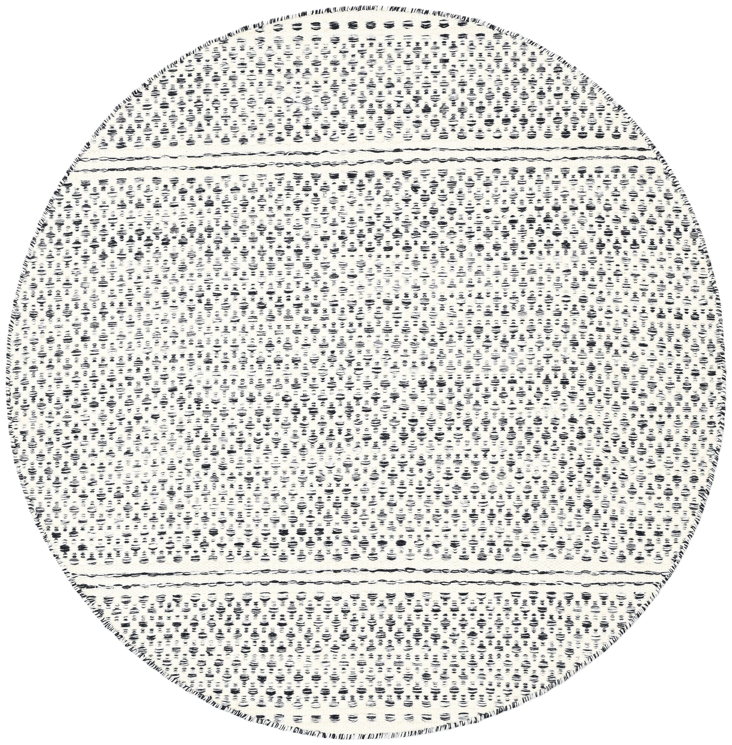 Myflair Möbel & Accessoires Tapis en laine »Wooly Nature« Rond 10 mm Höhe Tapis tissé main, laine pure, design scandinave, tissé à la main, salon