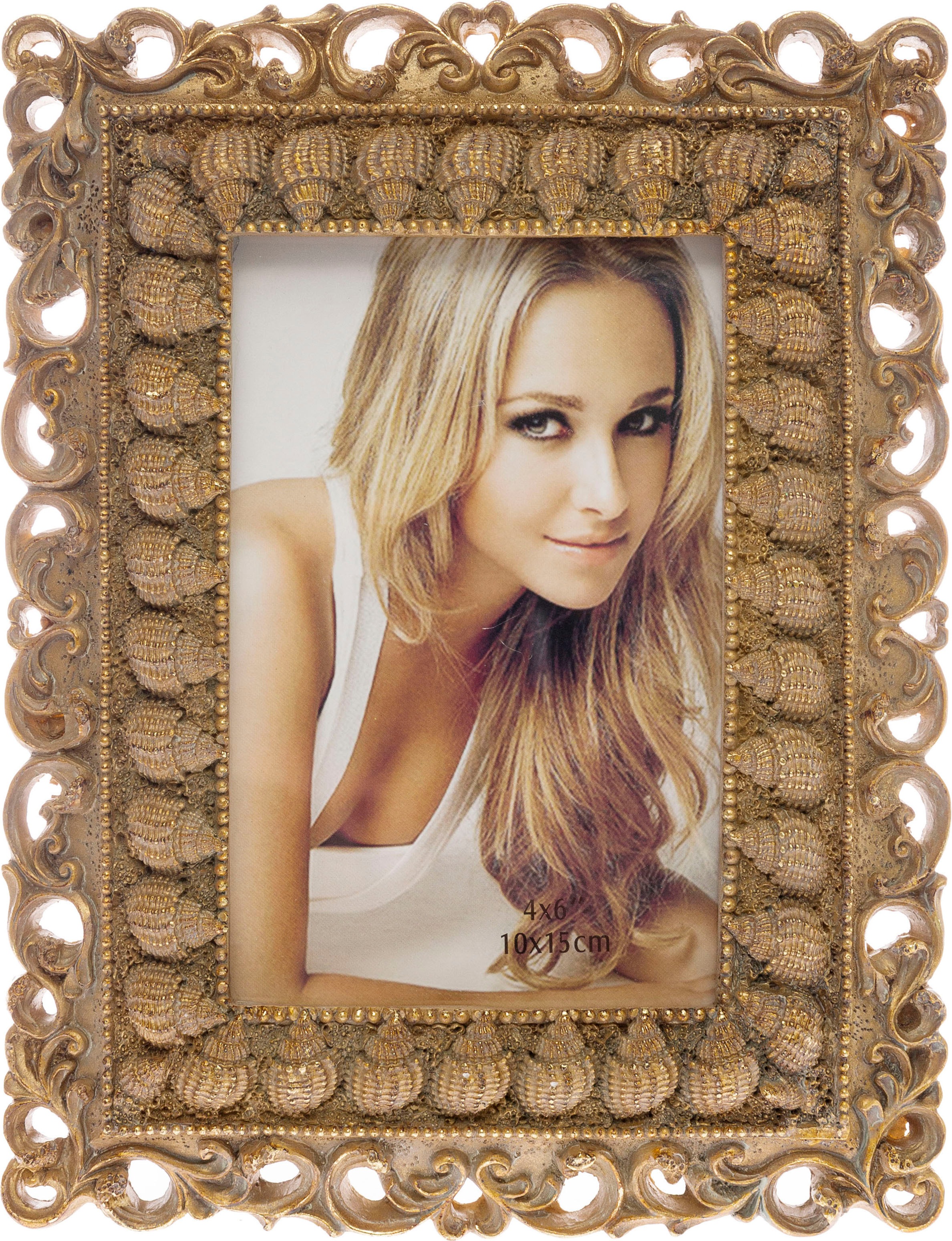 Image of Myflair Möbel & Accessoires Bilderrahmen »Josefina klein, goldfarben«, Fotorahmen im prunkvollen Look, Bildformat 10x15 cm bei Ackermann Versand Schweiz