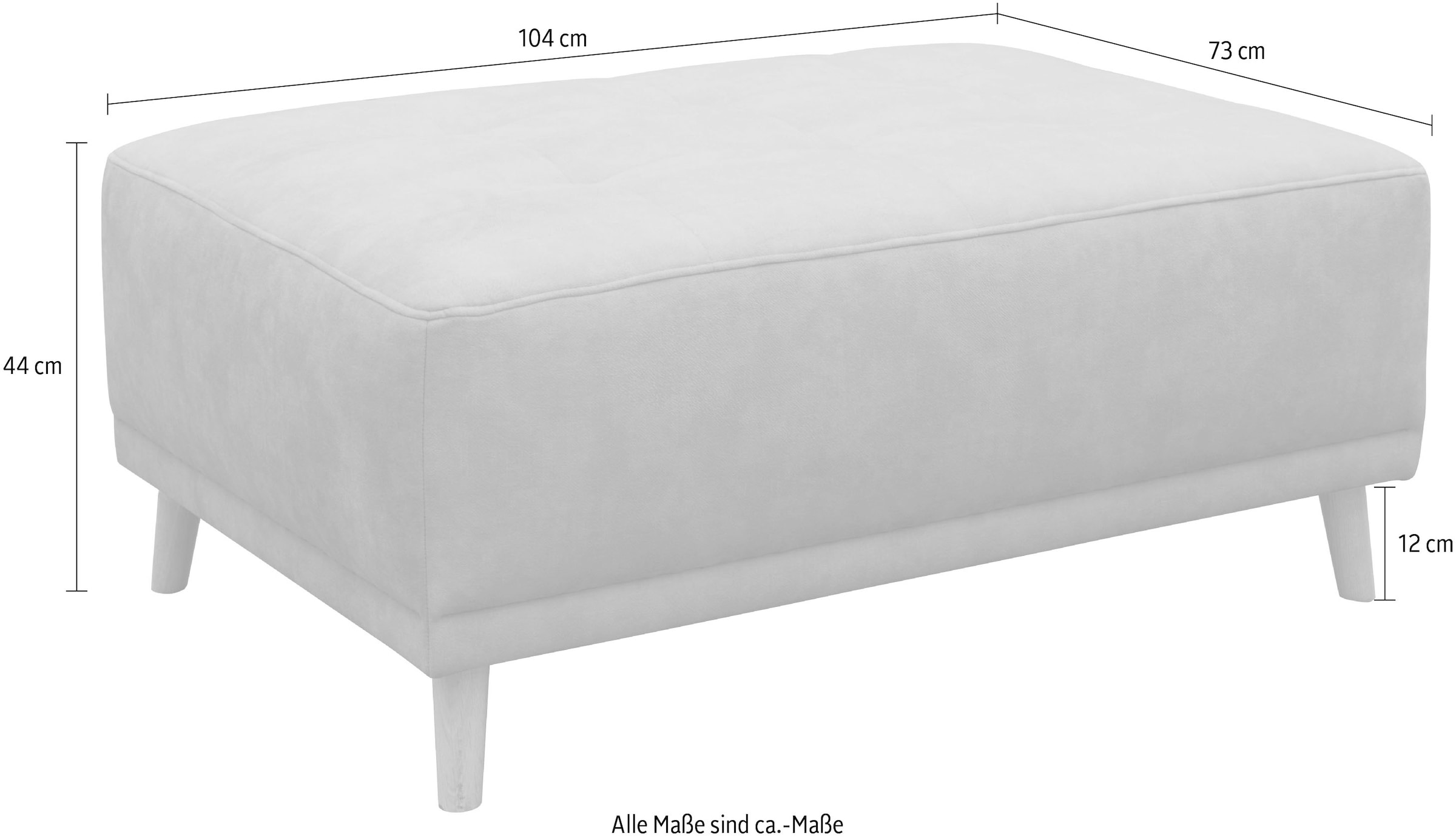 GOODproduct Hocker »Greve« Polsterhocker Greve passend zum Sofa, Breite 104 cm
