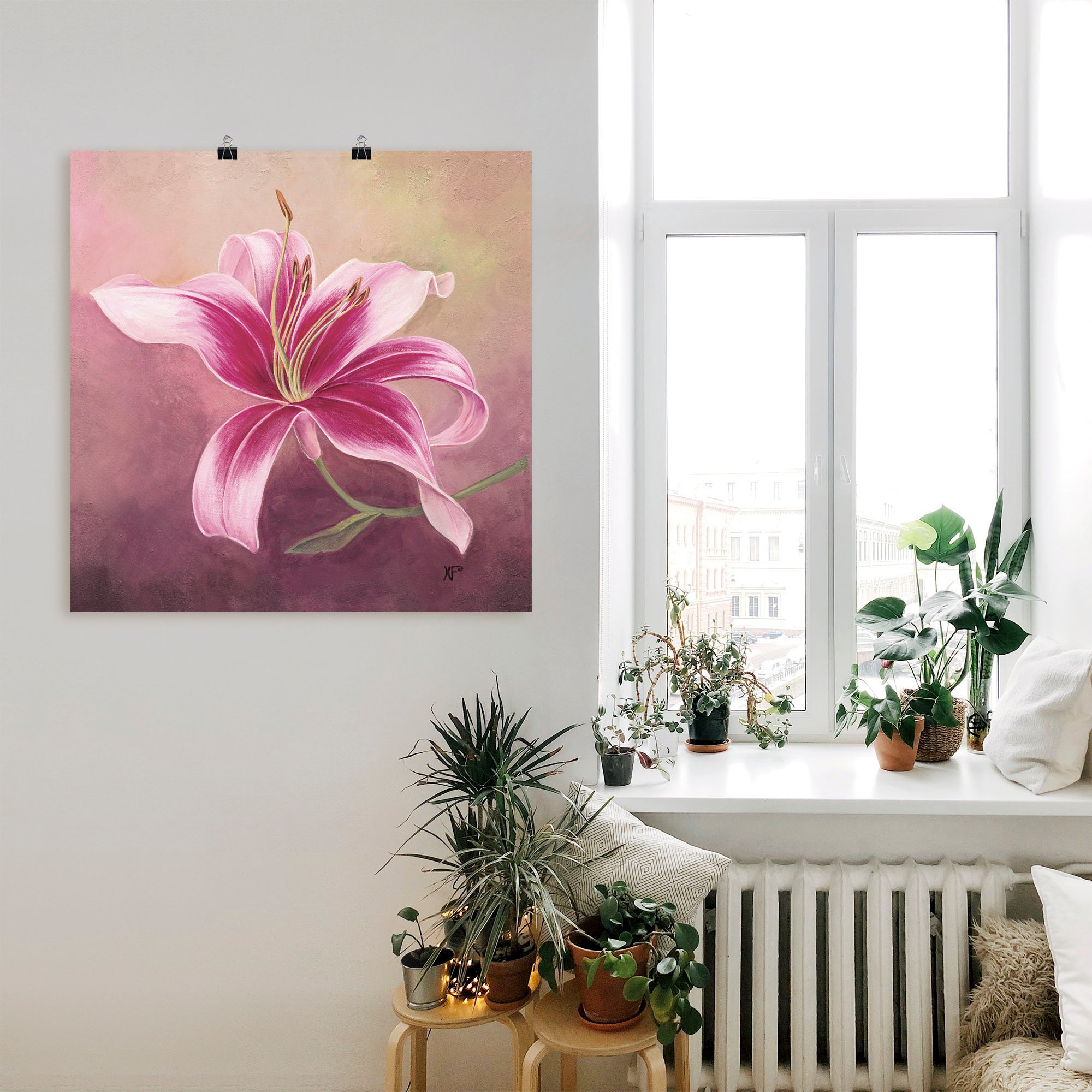 Artland Wandbild »Frühe Lilie«, Blumen, (1 St.), als Leinwandbild, Poster in verschied. Grössen